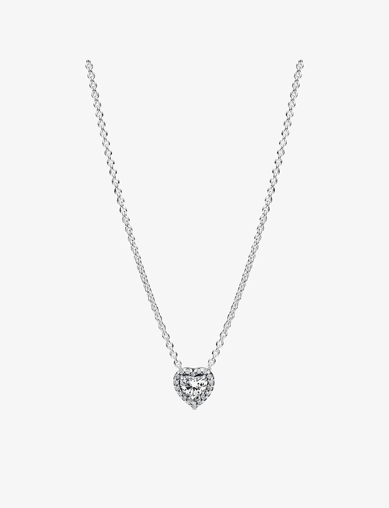 Pandora - Elevated Heart Necklace - colliers chaîne - no color - 1
