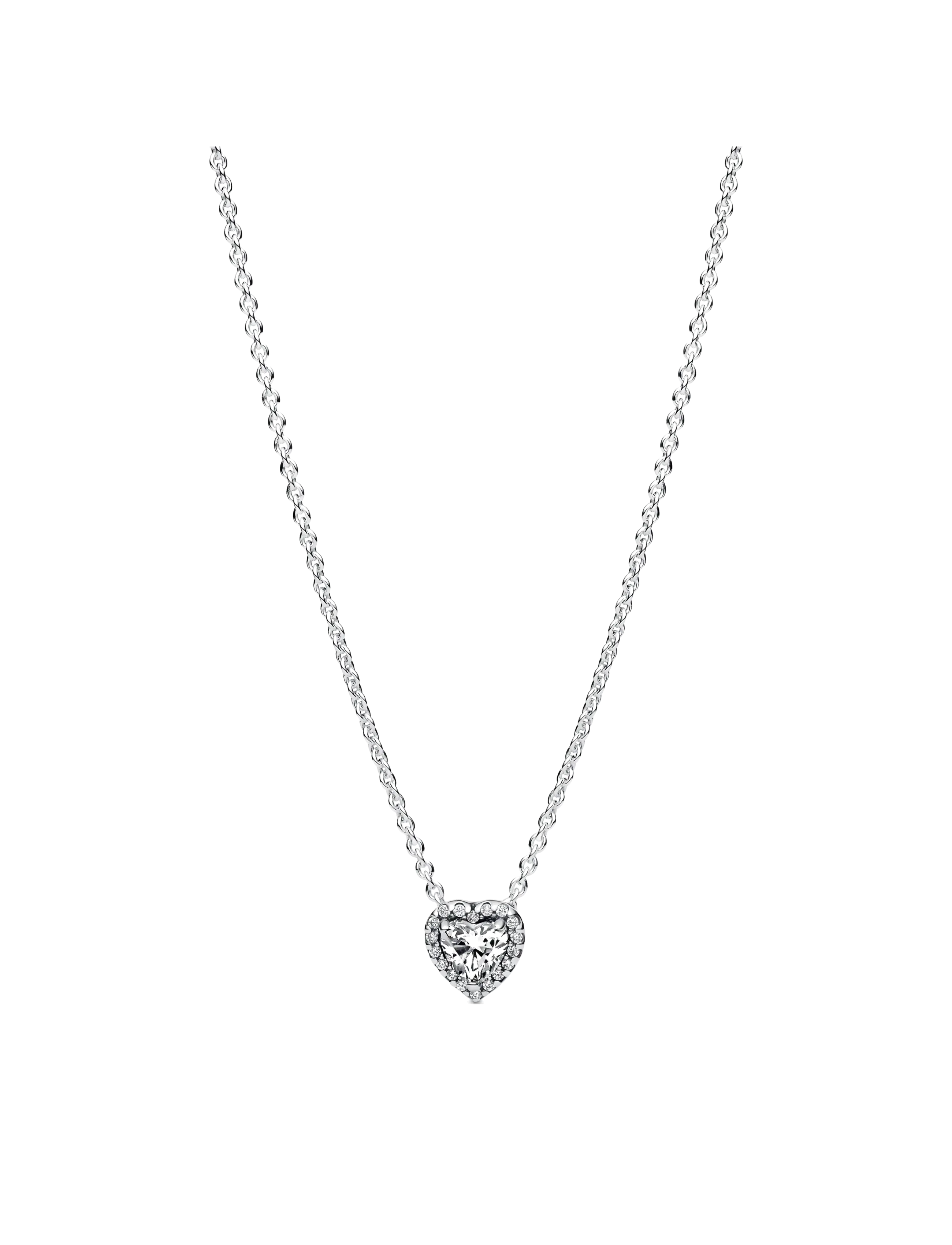 Pandora Elevated Heart Necklace - Halskæder - NO COLOR / undefined