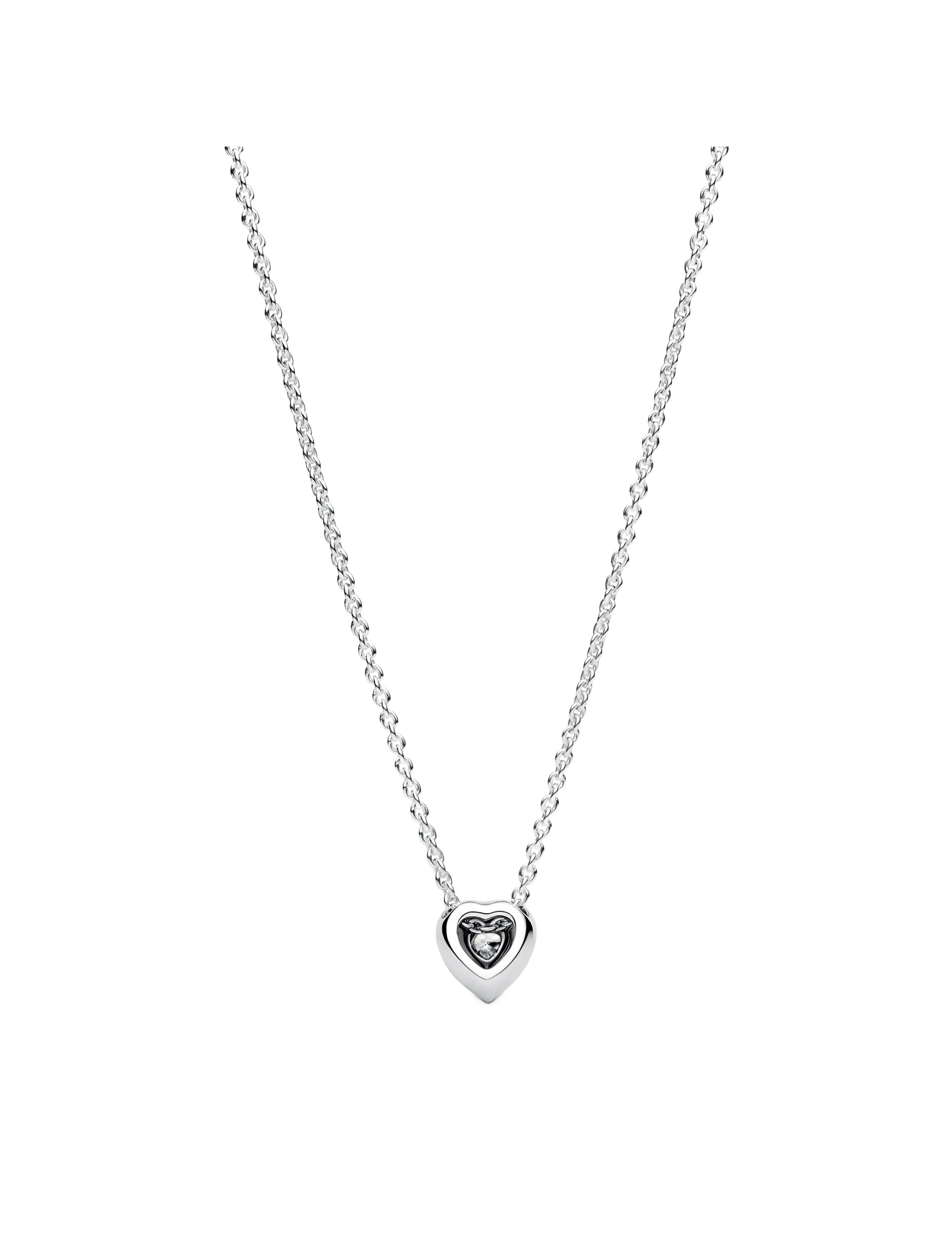 Pandora - Elevated Heart Necklace - halsketten - no color - 2