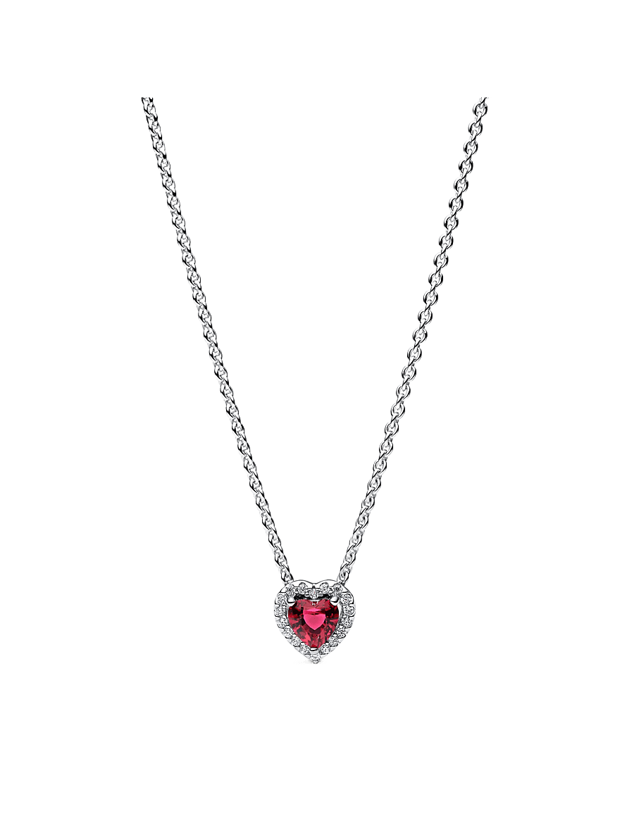 Pandora - Heart sterling silver collier with - red - 1
