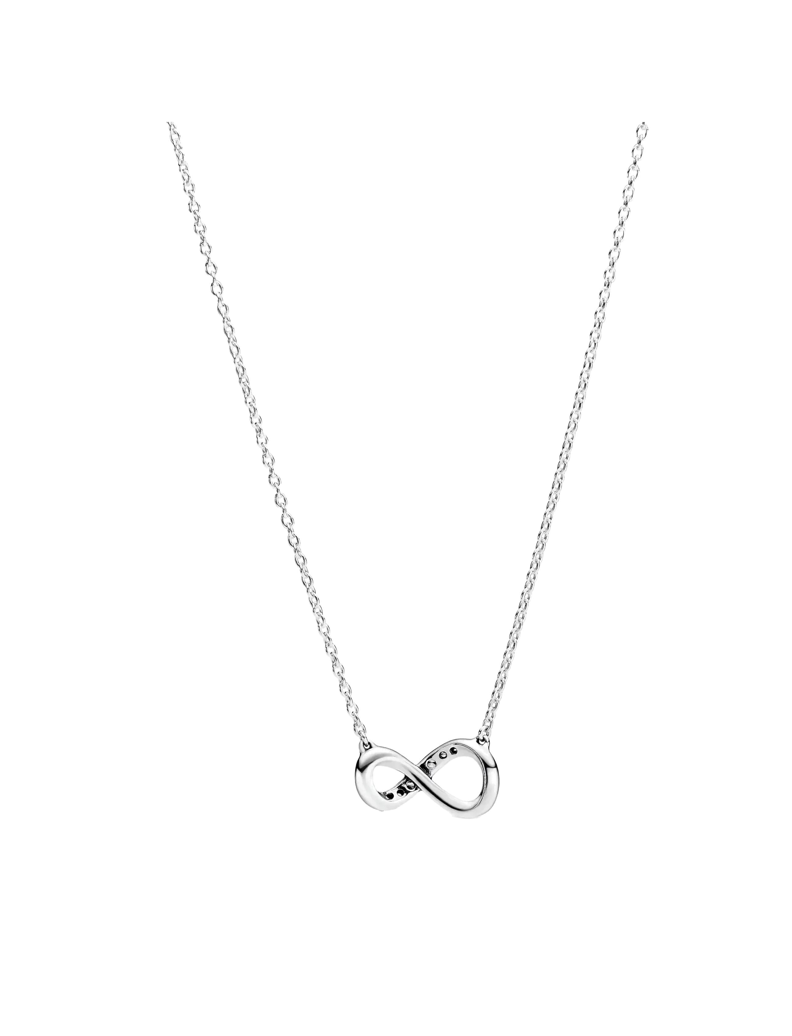 Pandora - Infinity sterling silver collier with clear cubic zirconia - hängen & berlocker - clear - 2