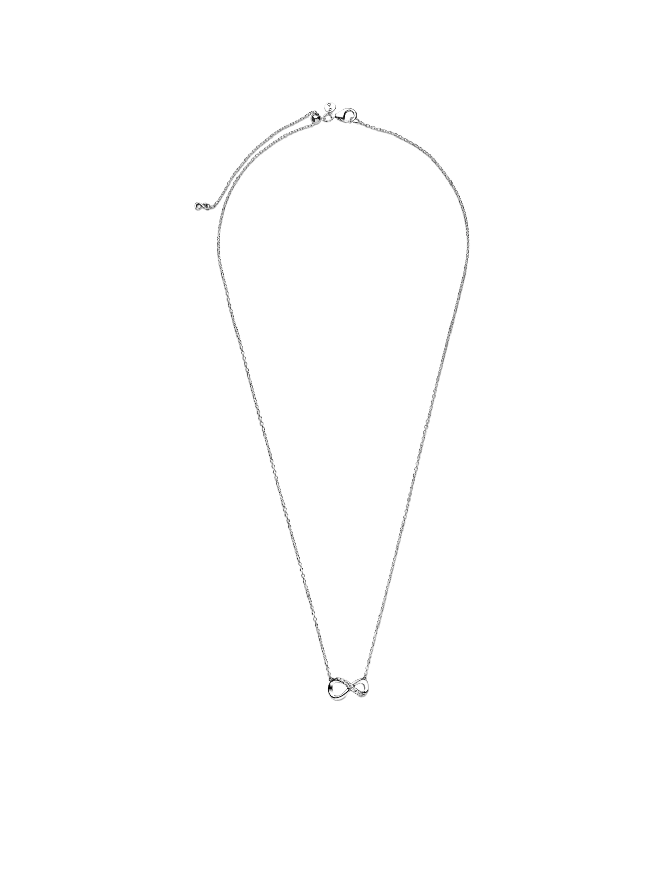 Pandora - Infinity sterling silver collier with clear cubic zirconia - hängen & berlocker - clear - 3
