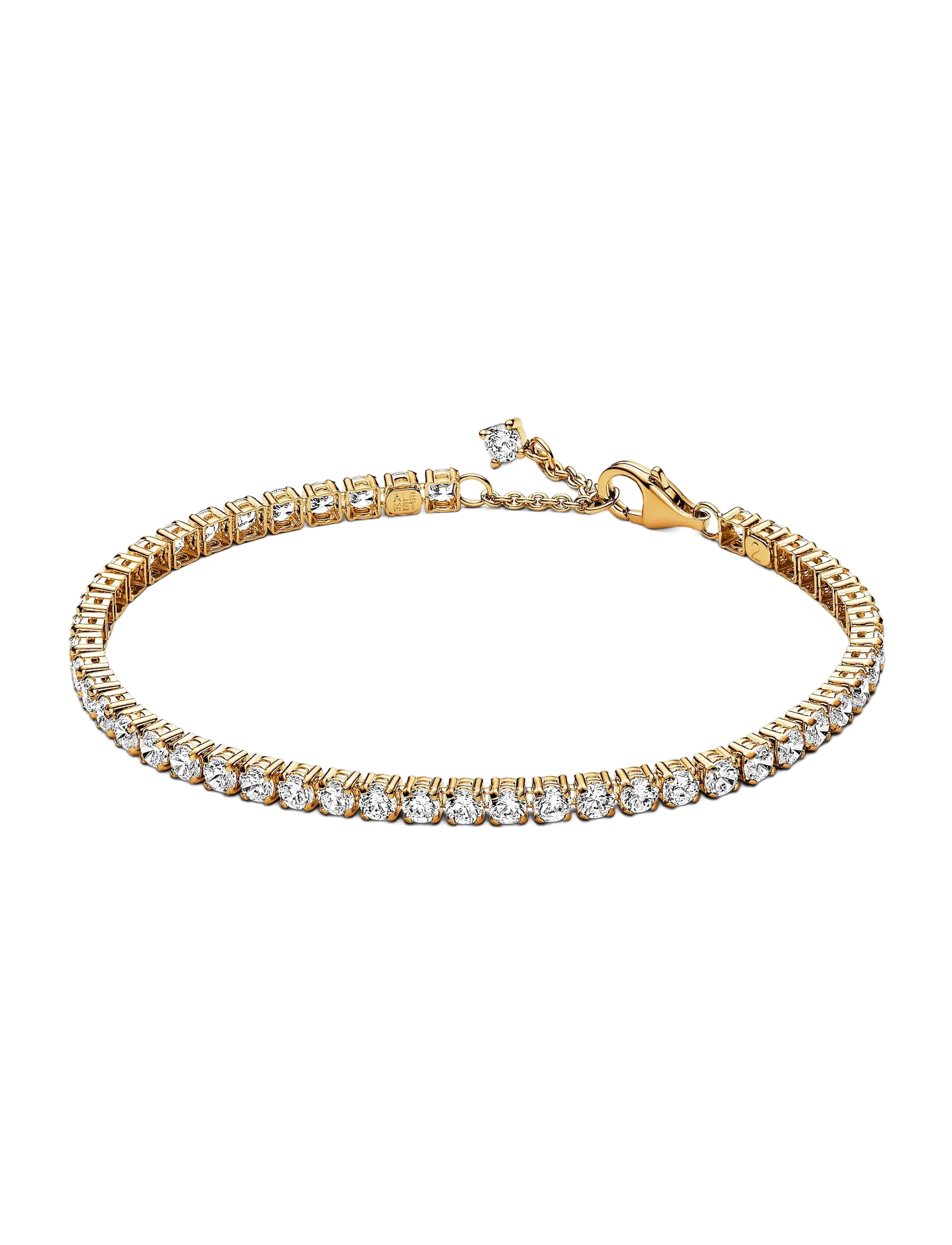 Pandora 14k Gold-plated tennis bracelet with clear cubic zirconia - Bracelets - CLEAR / undefined