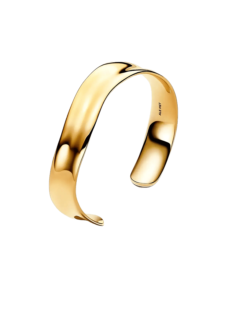 Pandora - 14k Gold-plated open bangle - bangles - no color - 1