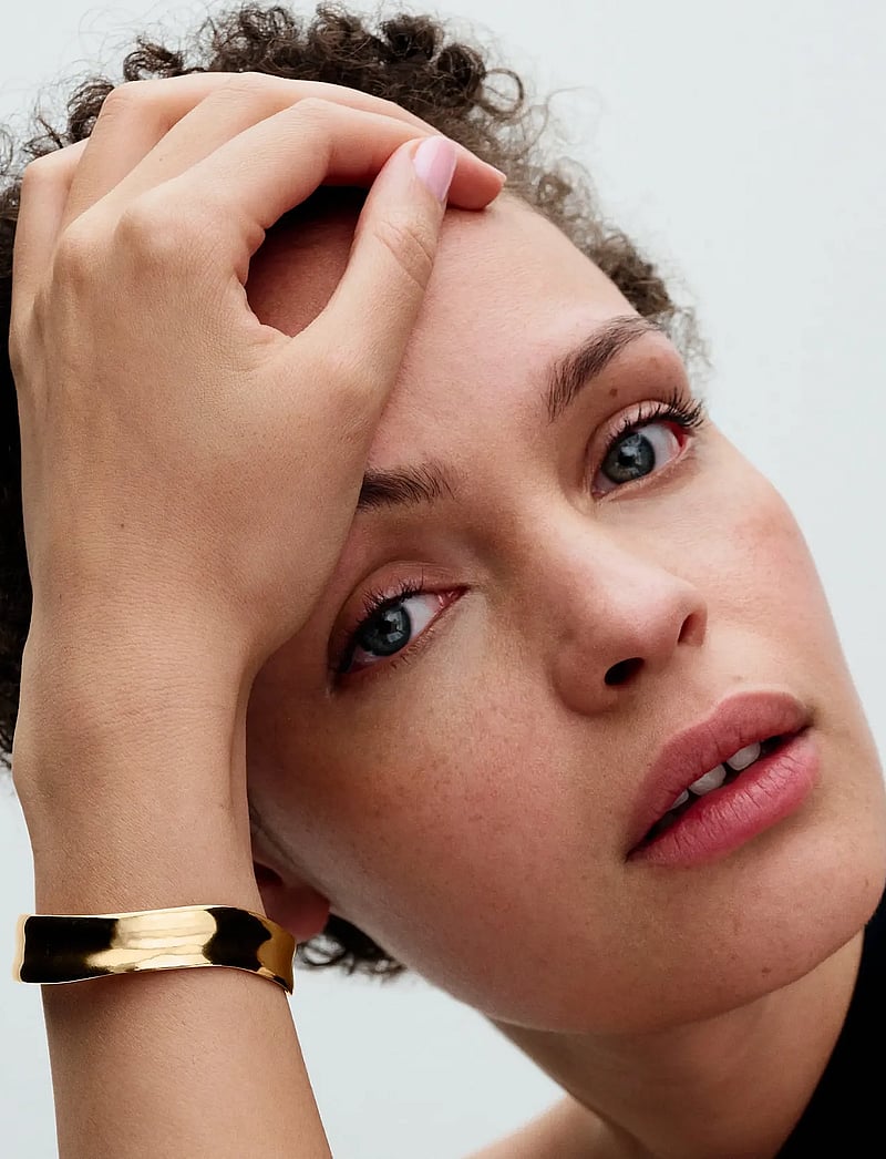 Pandora - 14k Gold-plated open bangle - bangles - no color - 0