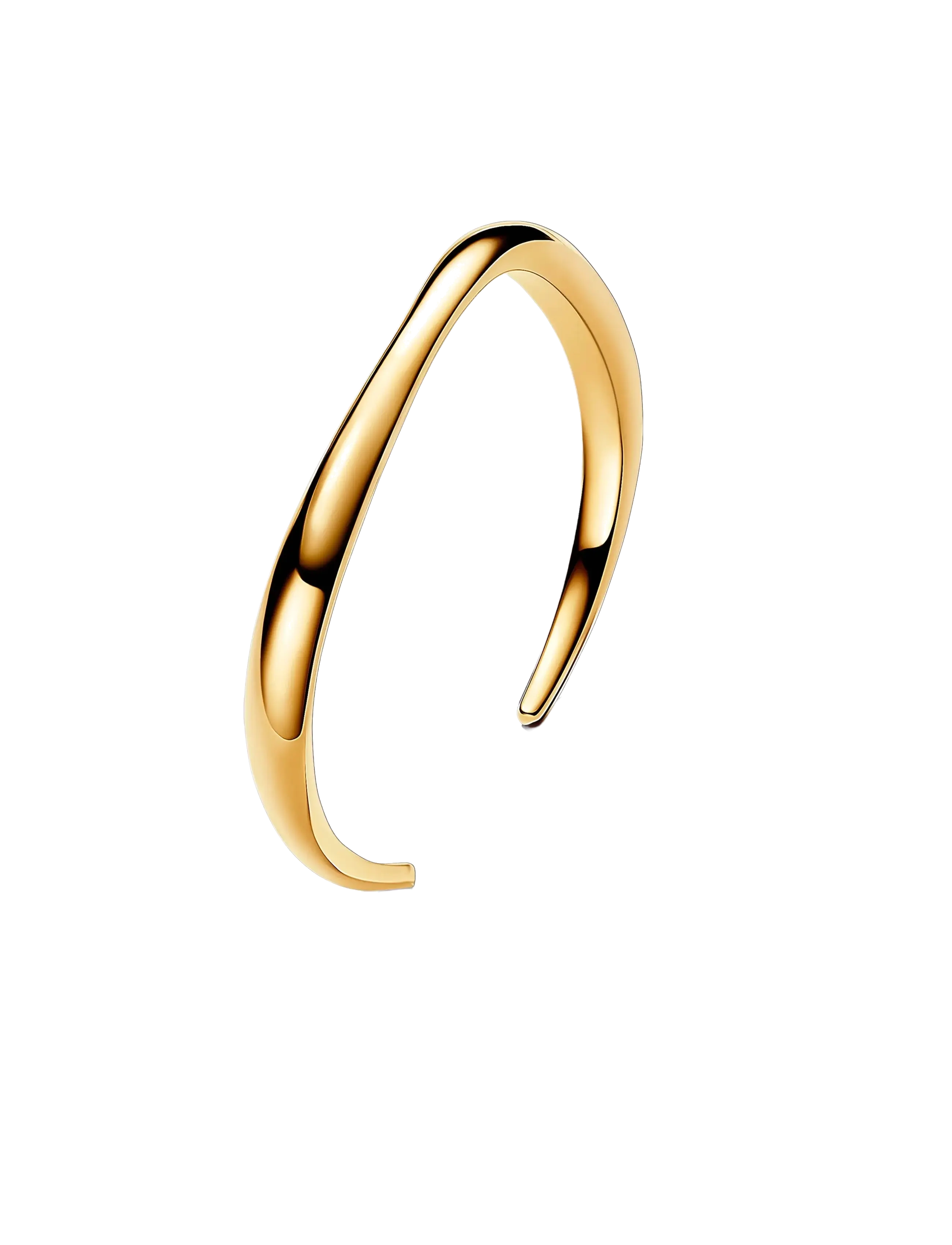 Pandora - 14k Gold-plated open bangle - bangles-armband - no color - 2