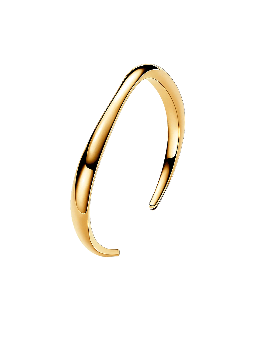 Pandora - 14k Gold-plated open bangle - bangles-armband - no color - 2