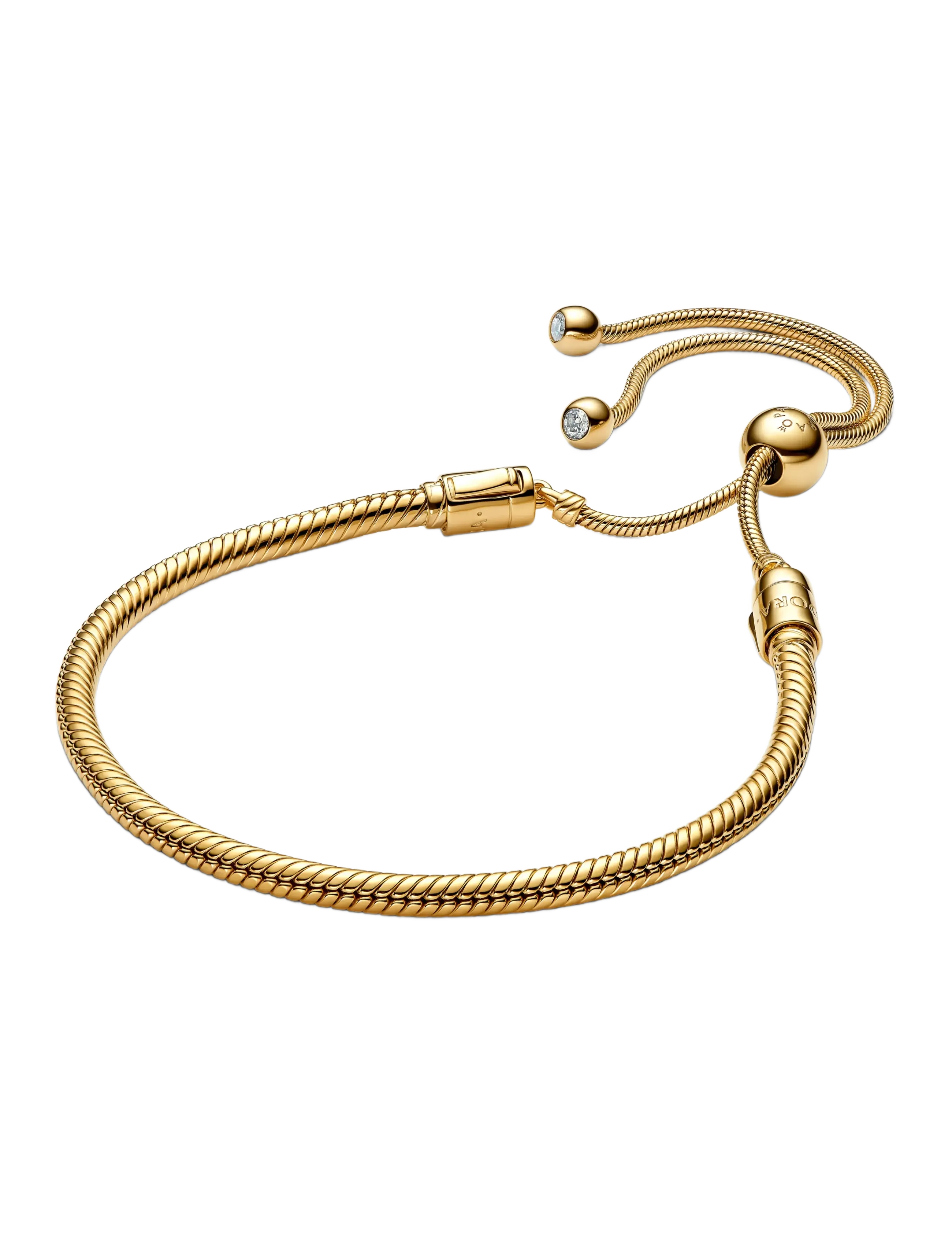 Pandora Snake chain 14k gold-plated sliding - Accessories - CLEAR / undefined
