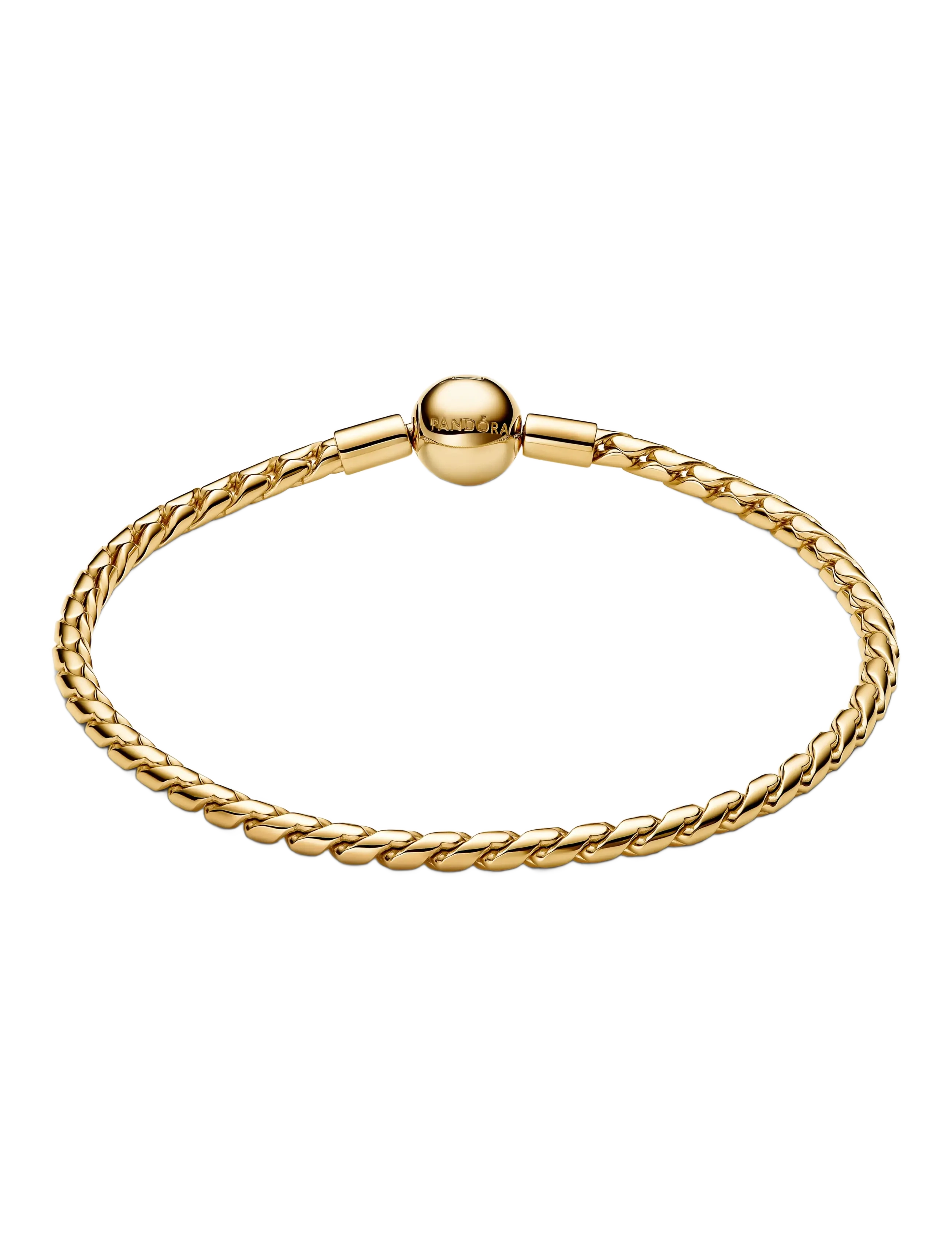 Pandora - 14k gold-plated bracelet - kædearmbånd - no color - 2