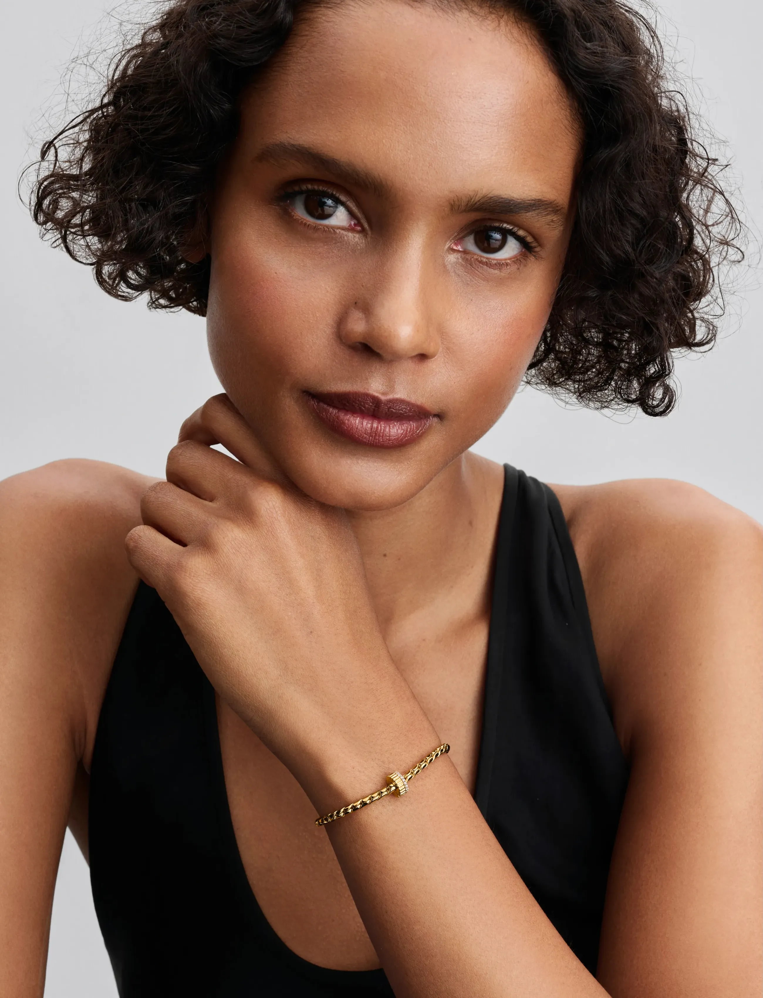Pandora 14K Gold-Plated Bracelet, Kvinder, Slangekæde Armbånd, Guld, Str: 16 CM