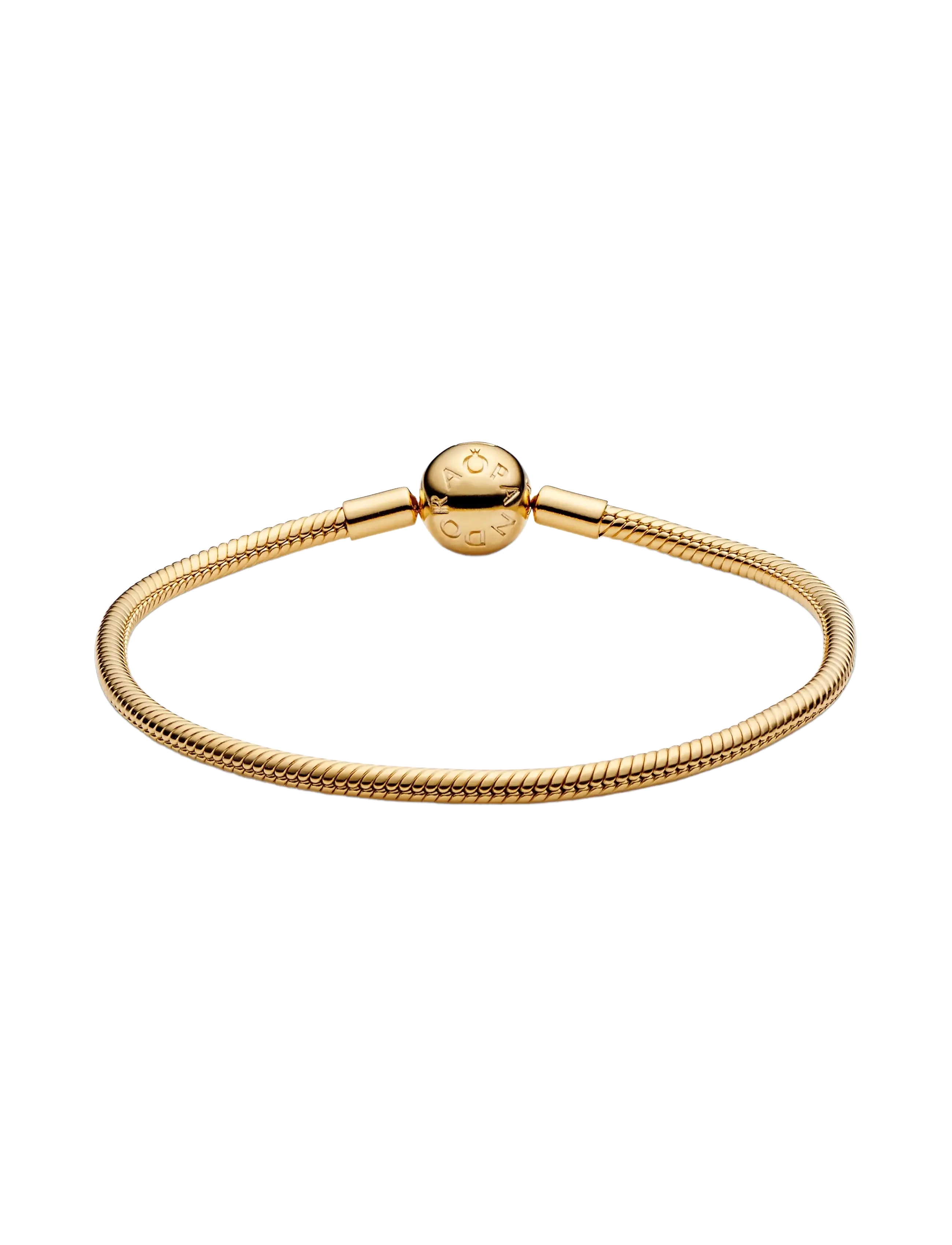 Pandora - Snake chain 14k gold-plated bracelet - keðjuarmbönd - no color - 2