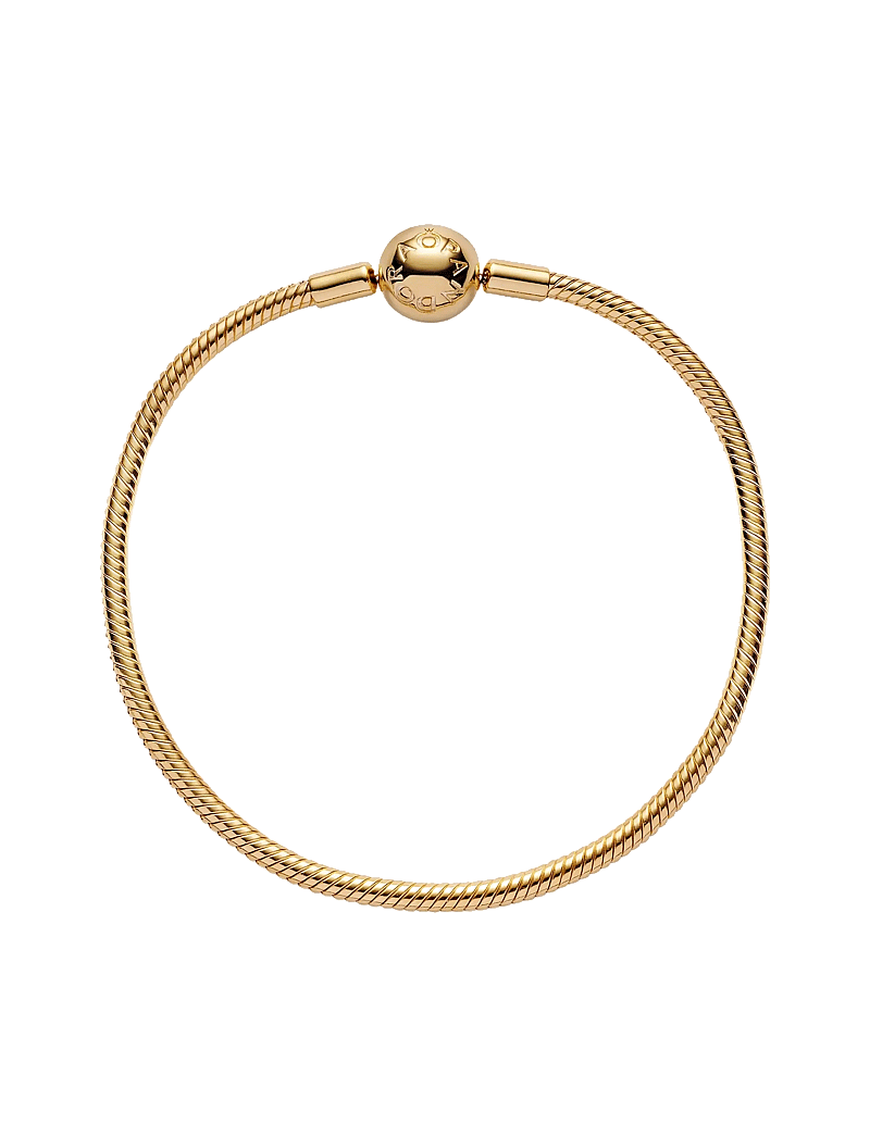 Pandora - Snake chain 14k gold-plated bracelet - kedjearmband - no color - 3