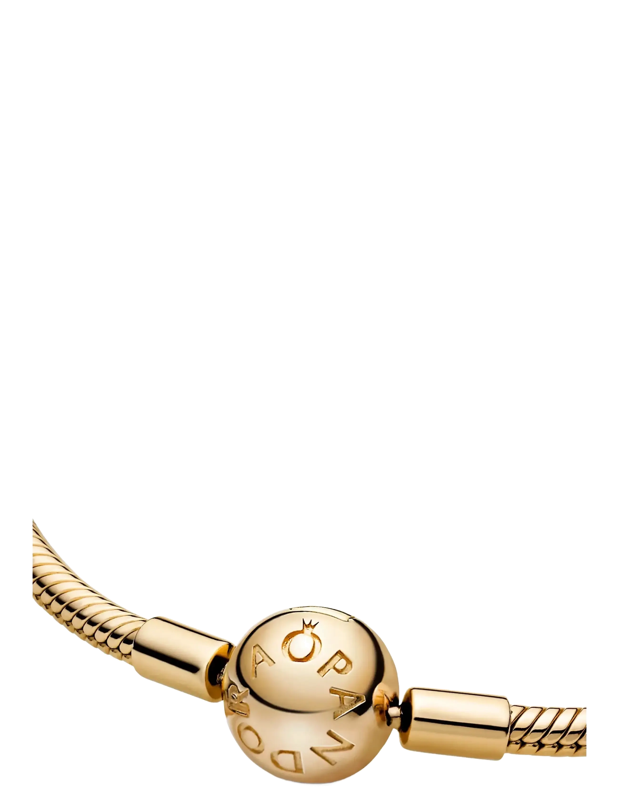 PANDORA Snake Chain 14K Gold-Plated Bracelet armband dam – bild 4