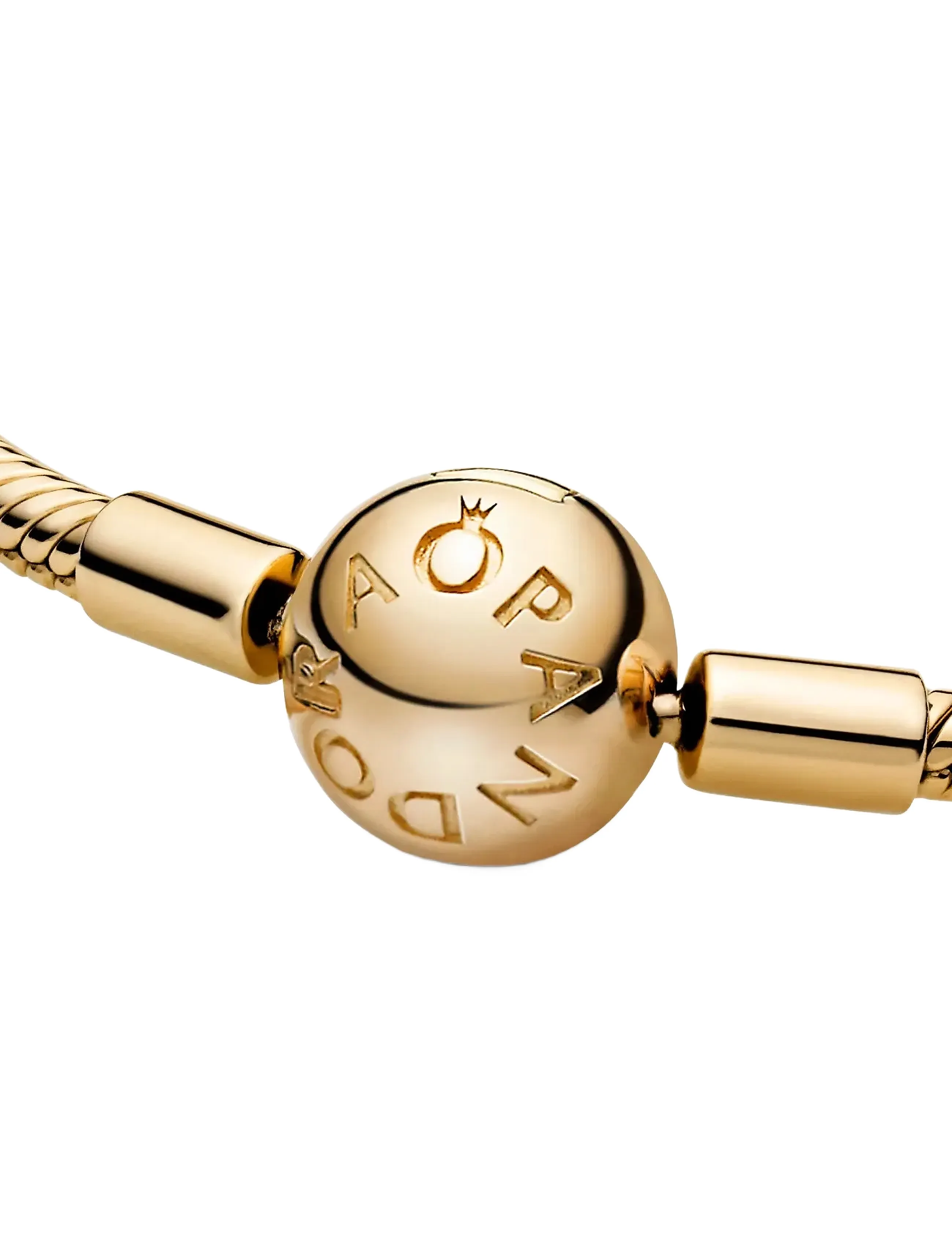 Pandora - Snake chain 14k gold-plated bracelet - keðjuarmbönd - no color - 5