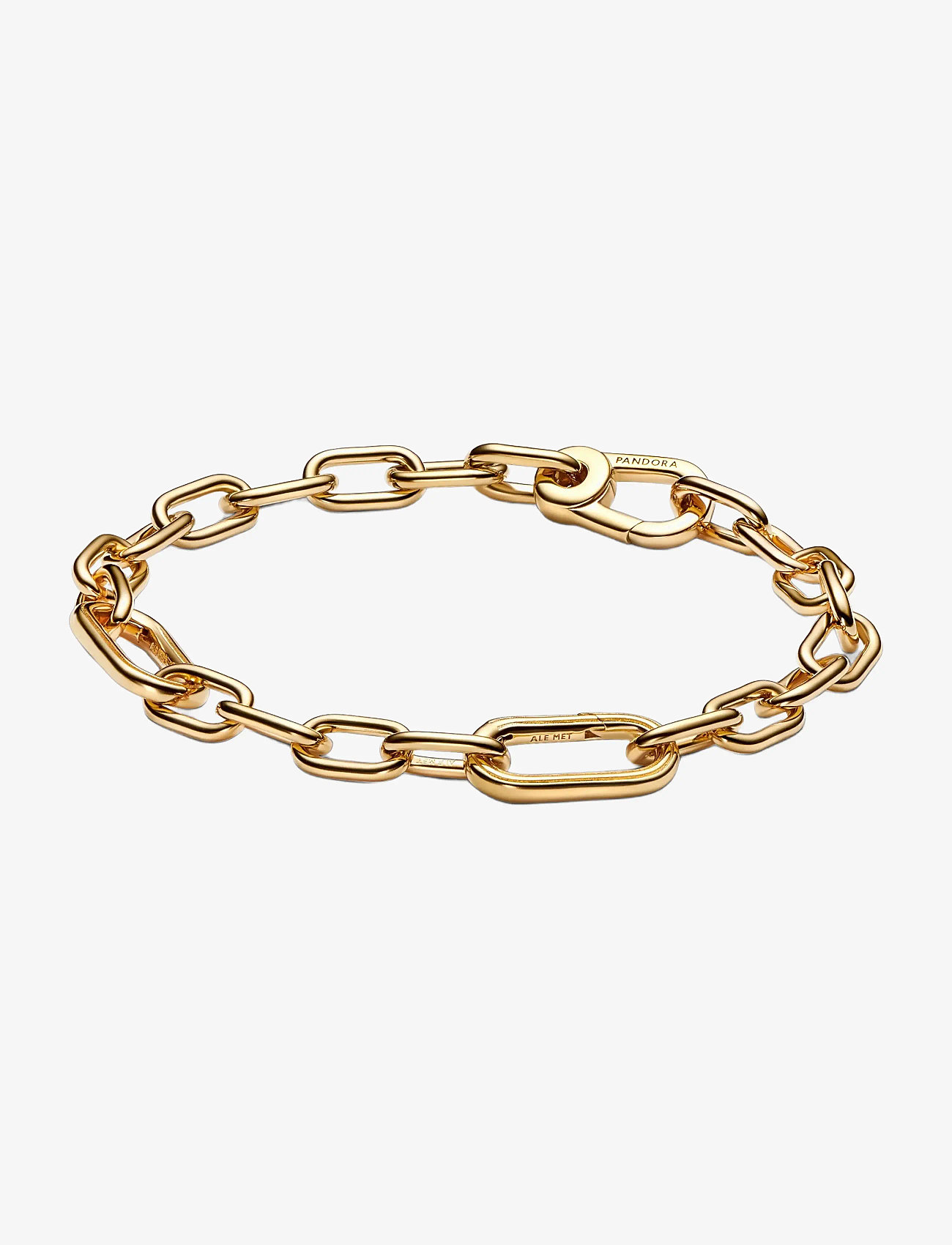 Pandora - 14k Gold-plated small link bracelet - kedjearmband - no color - 1