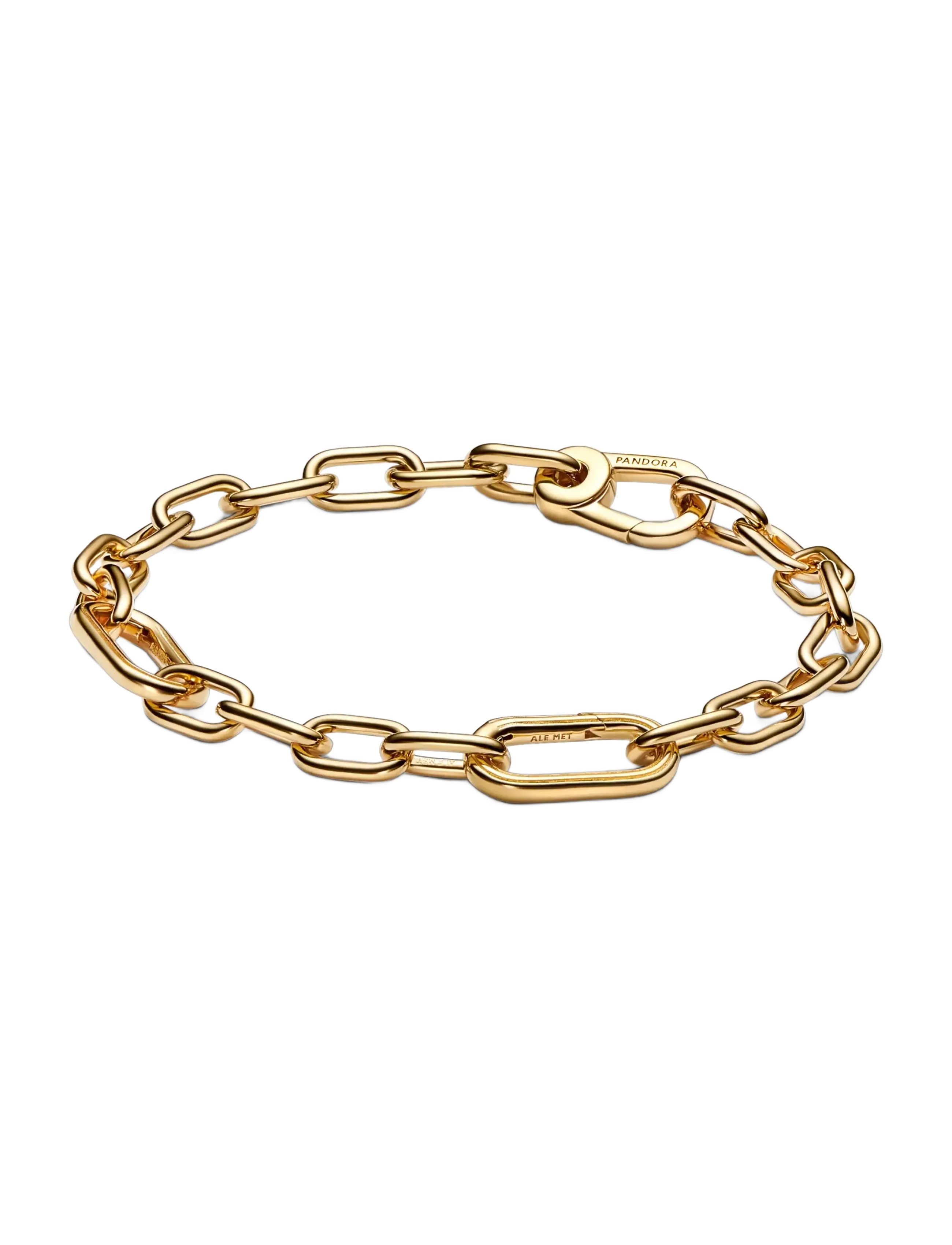 Pandora 14k Gold-plated small link bracelet - Festliga looks - NO COLOR / undefined