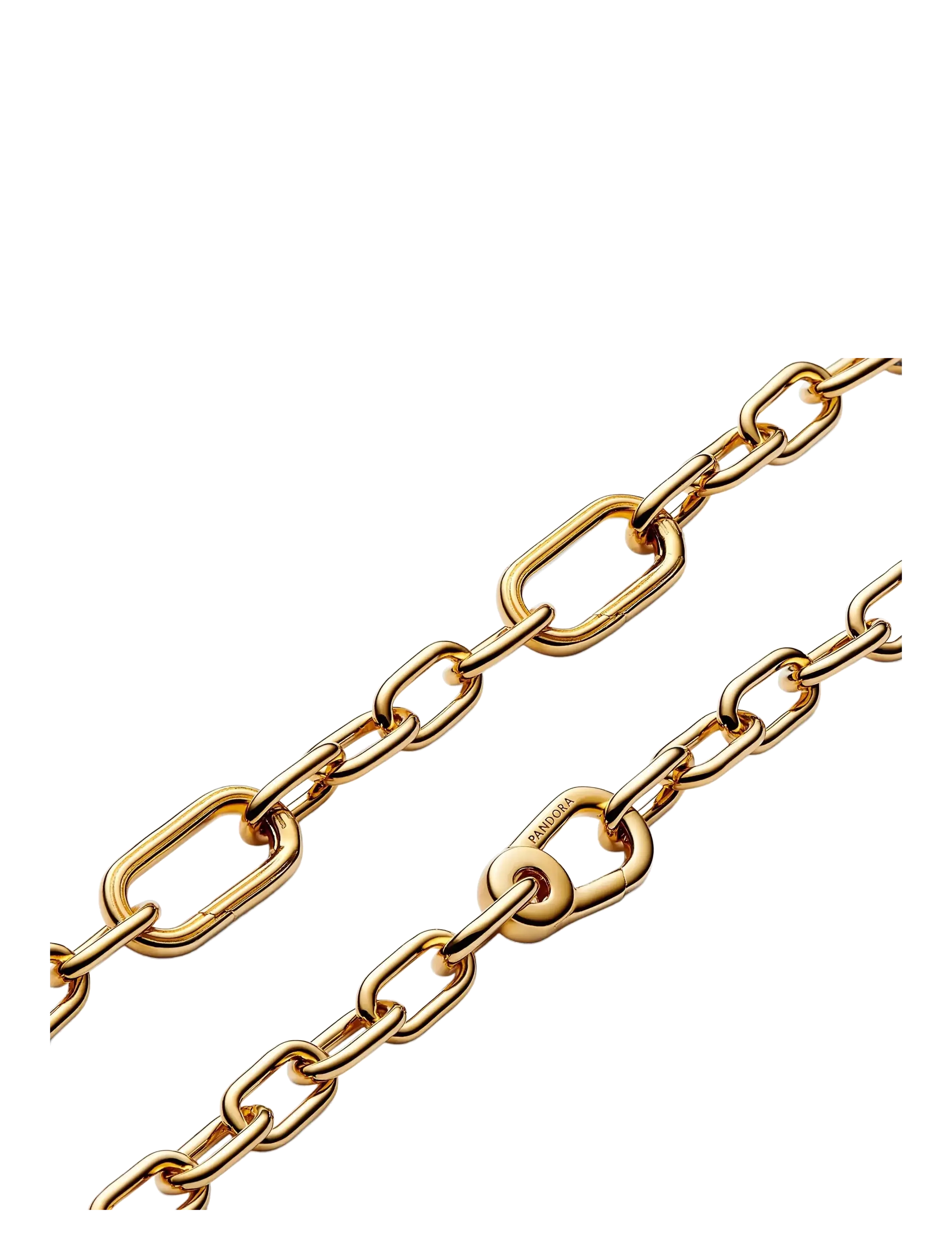 PANDORA 14K Gold-Plated Small Link Bracelet armband dam – bild 2