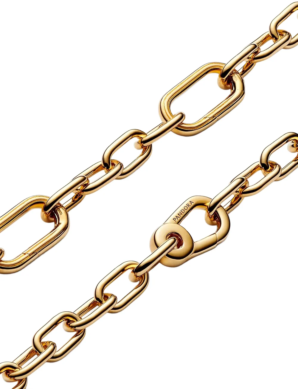 Pandora - 14k Gold-plated small link bracelet - kettenarmbänder - no color - 3