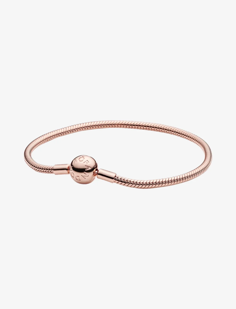Pandora - 14k Rose gold-plated snake chain bracelet - käeketid - no color - 1