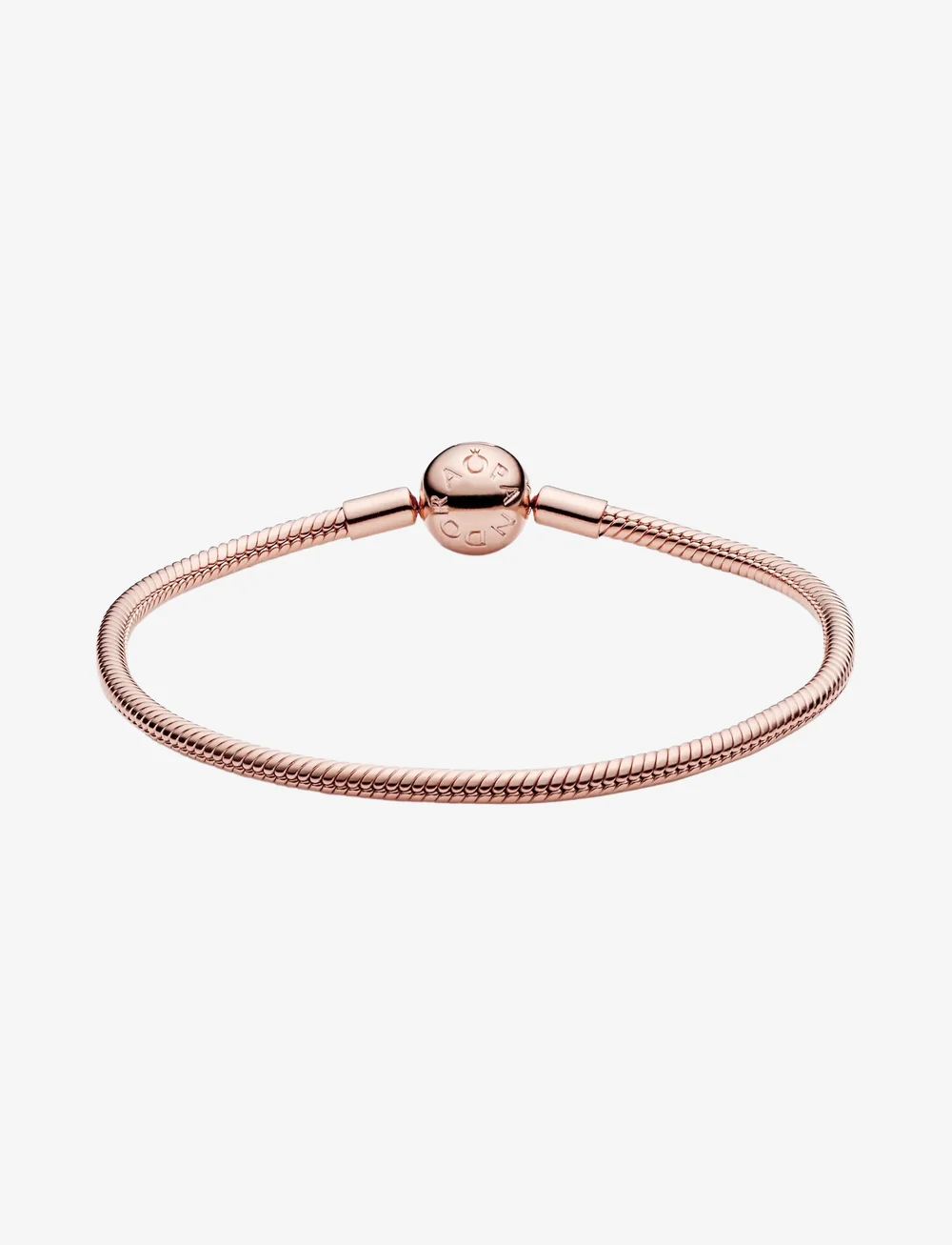 Pandora - 14k Rose gold-plated snake chain bracelet - käeketid - no color - 2