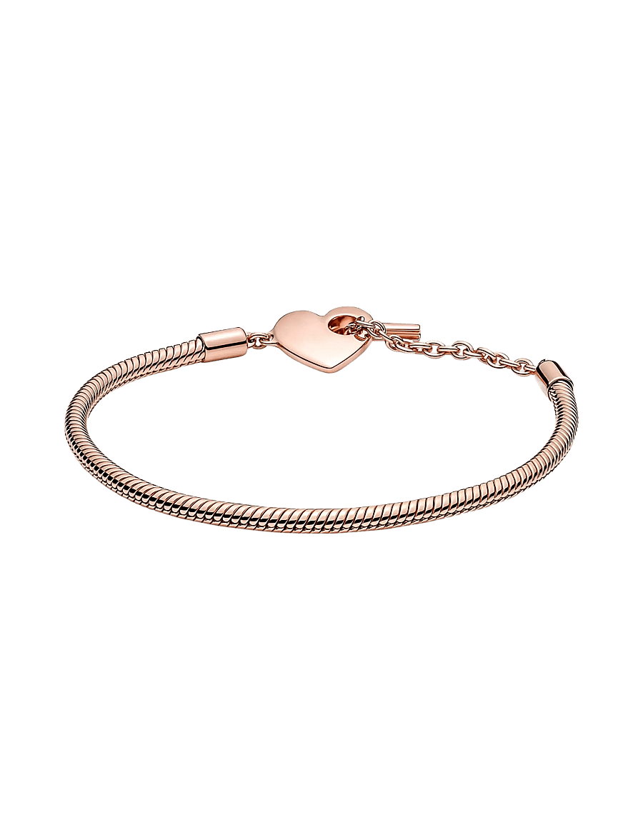 Pandora - Snake chain 14k rose gold-plated - no color - 2