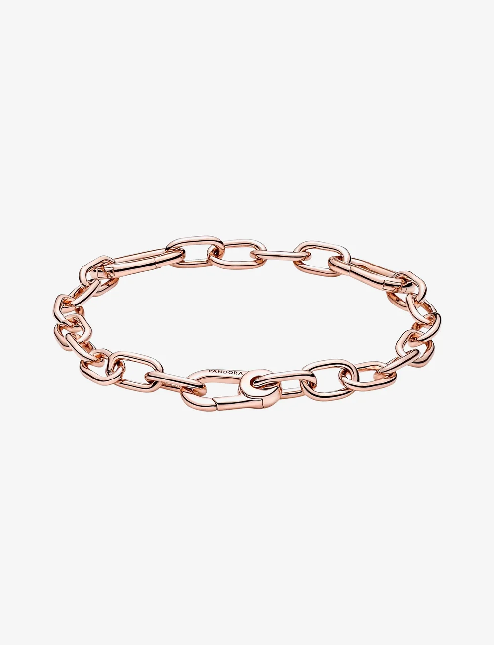 Pandora - 14k Rose gold-plated small link bracelet - ketjurannekorut - no color - 1