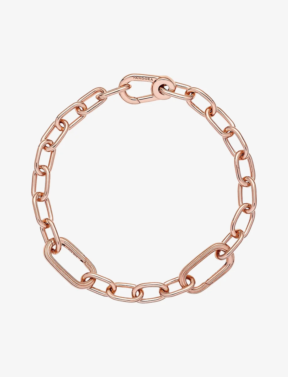 Pandora - 14k Rose gold-plated small link bracelet - ketjurannekorut - no color - 2
