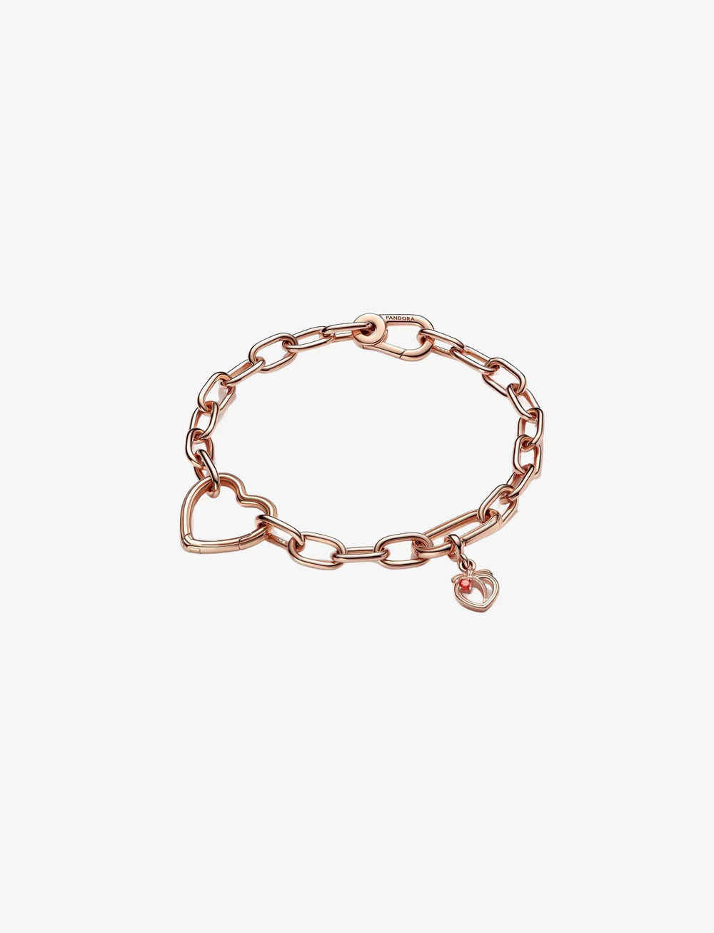Pandora - 14k Rose gold-plated small link bracelet - ketjurannekorut - no color - 3