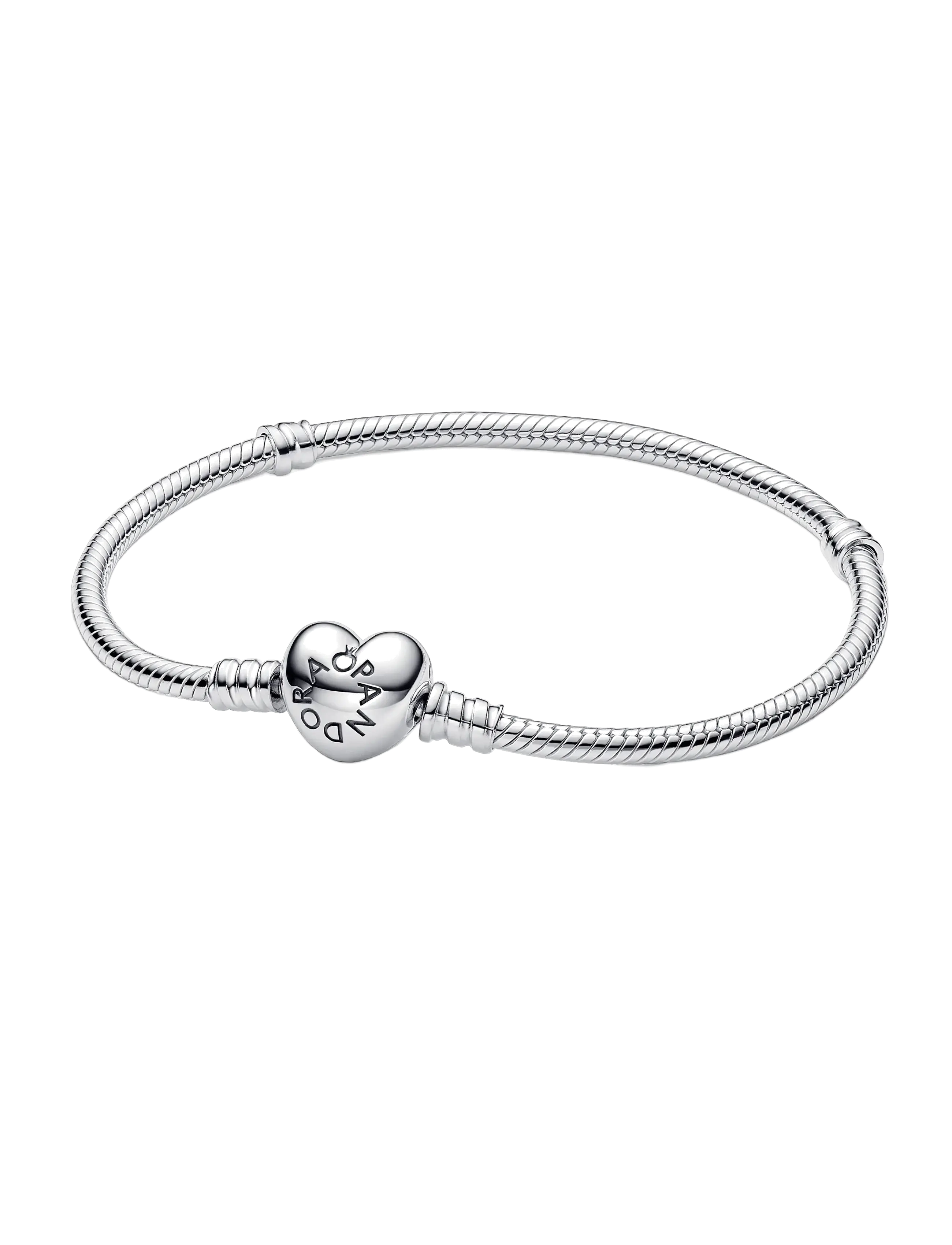 Pandora Silver bracelet with heart-shaped clasp - Asusteet - NO COLOR / undefined