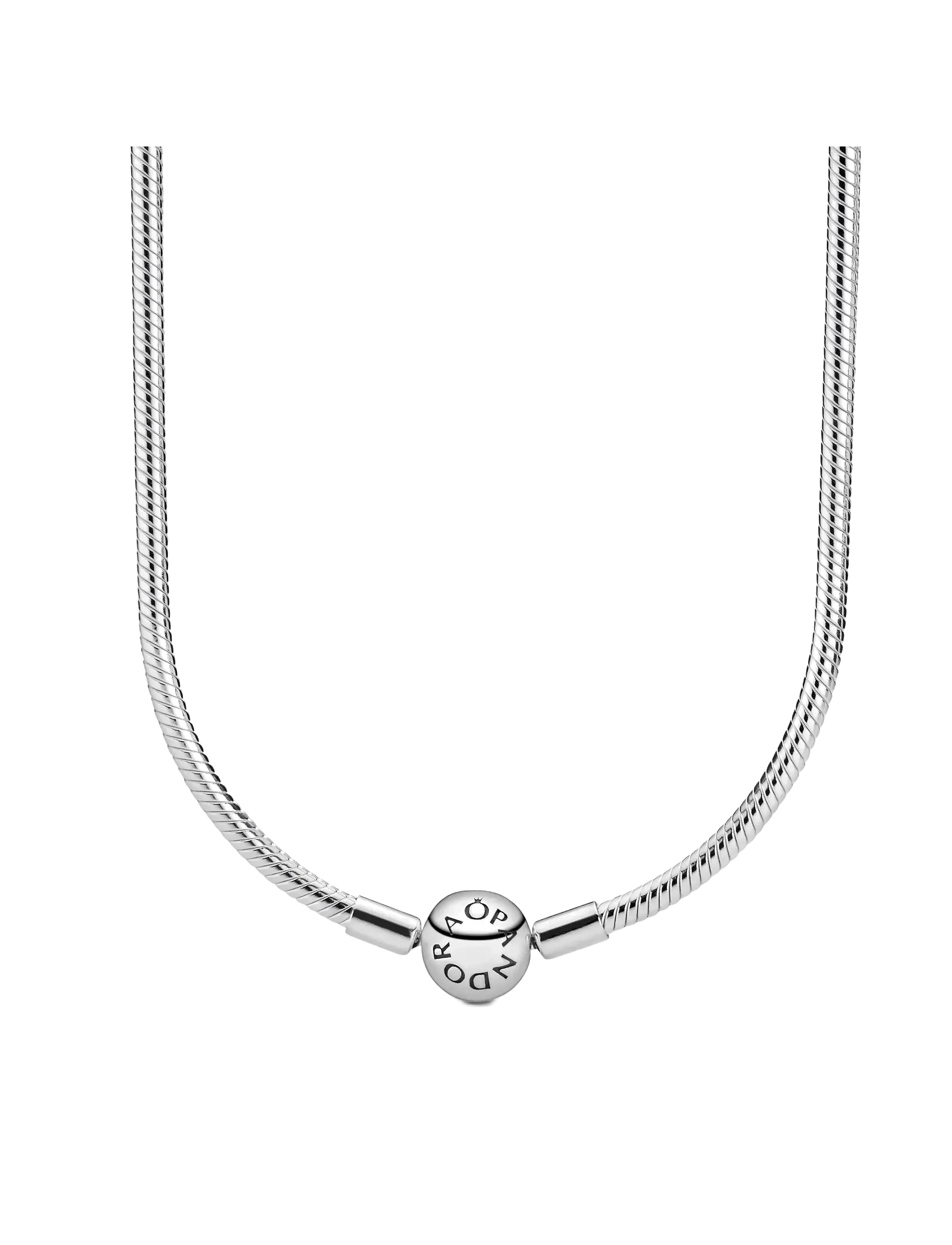 Pandora Silver necklace with round clasp - Halskæder - NO COLOR / undefined
