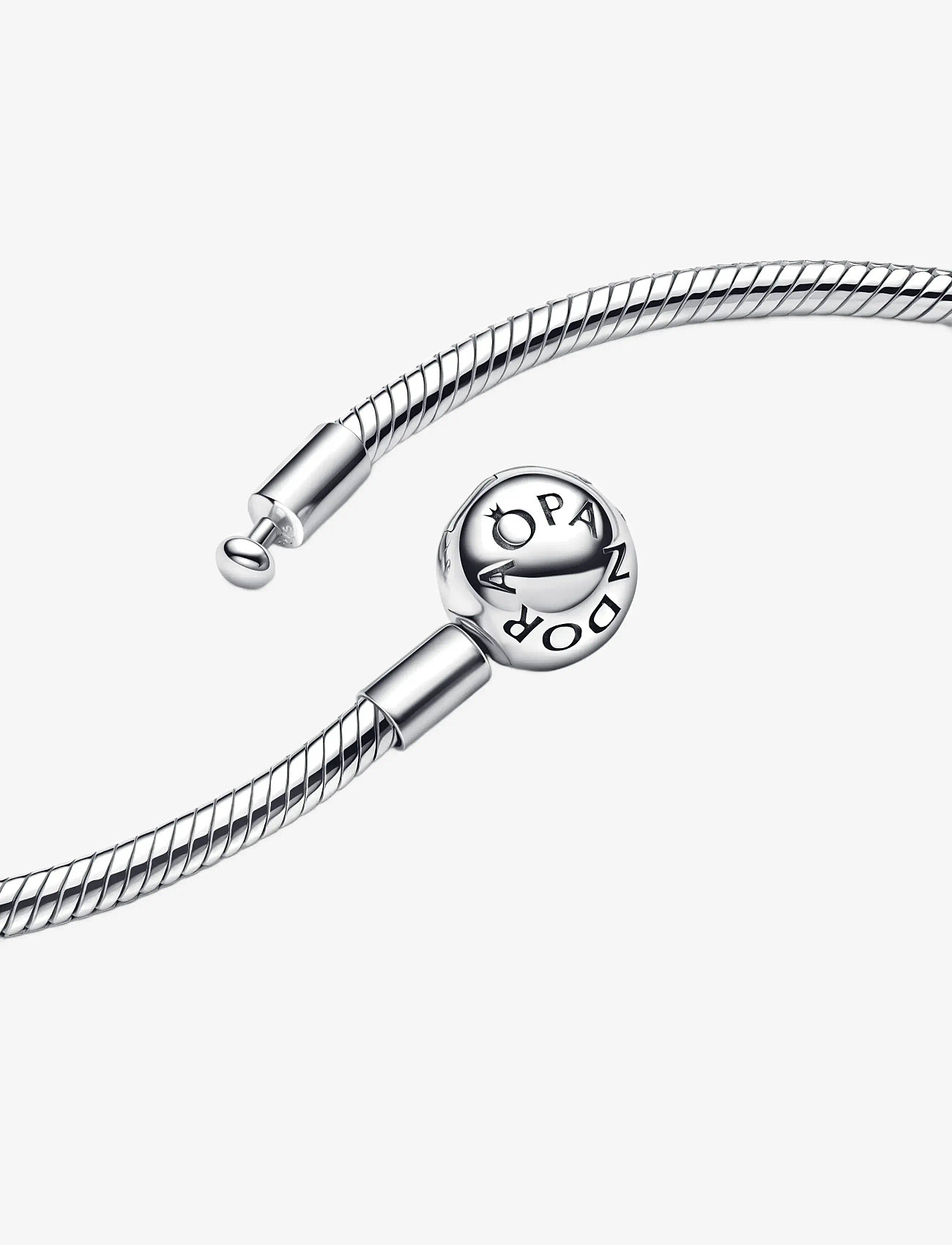 Pandora - Silver necklace with round clasp - kedjehalsband - no color - 2