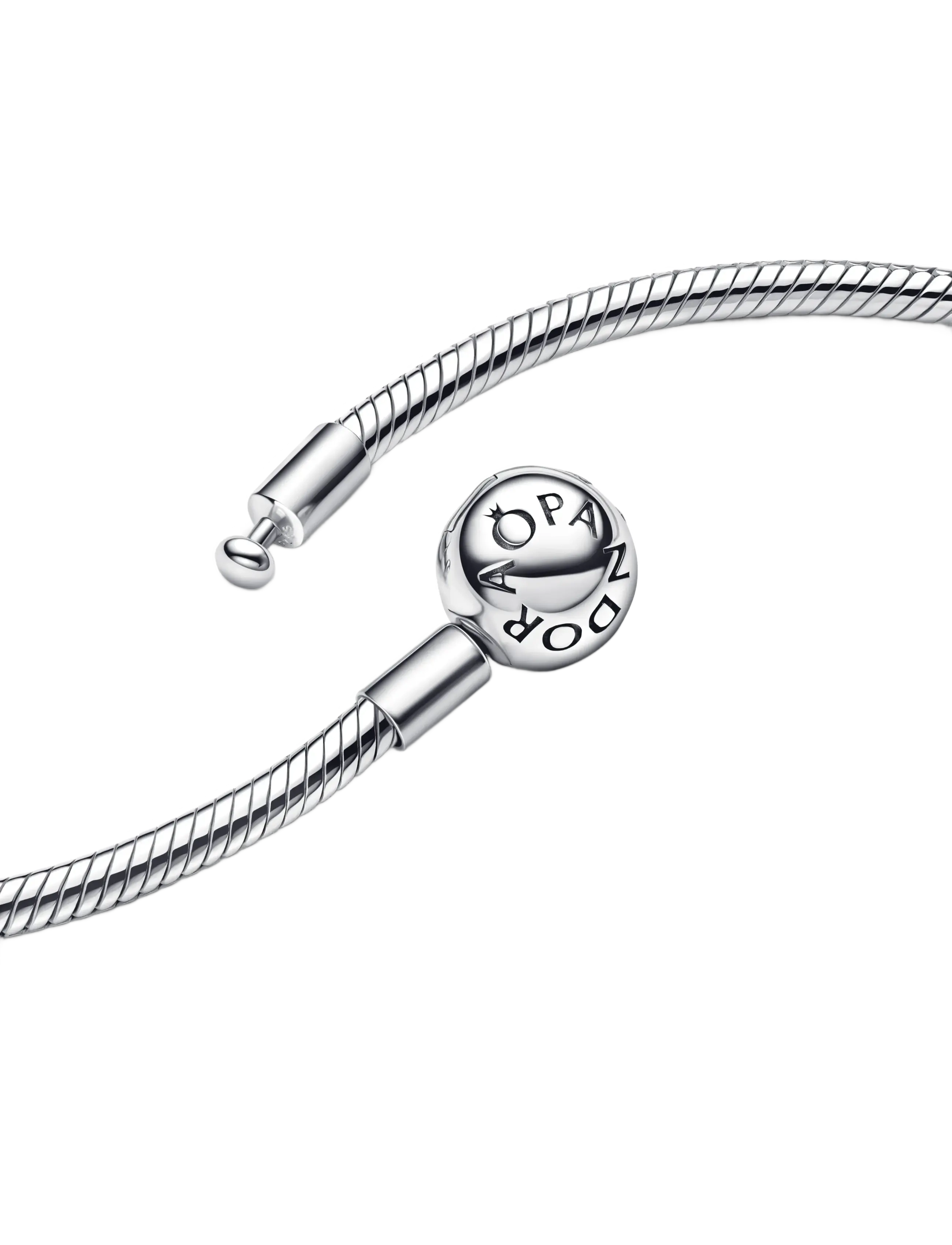 Pandora - Silver necklace with round clasp - halsband - no color - 2