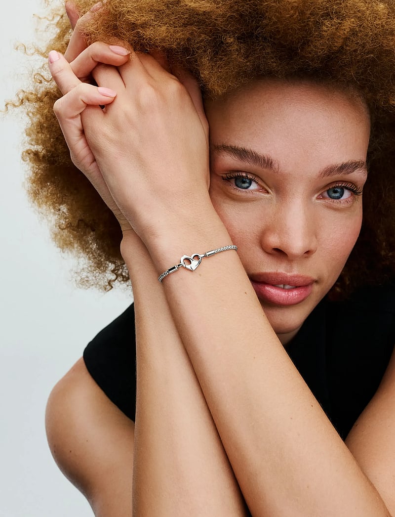 Pandora - Studded Chain Bracelet - kettenarmbänder - no color - 4