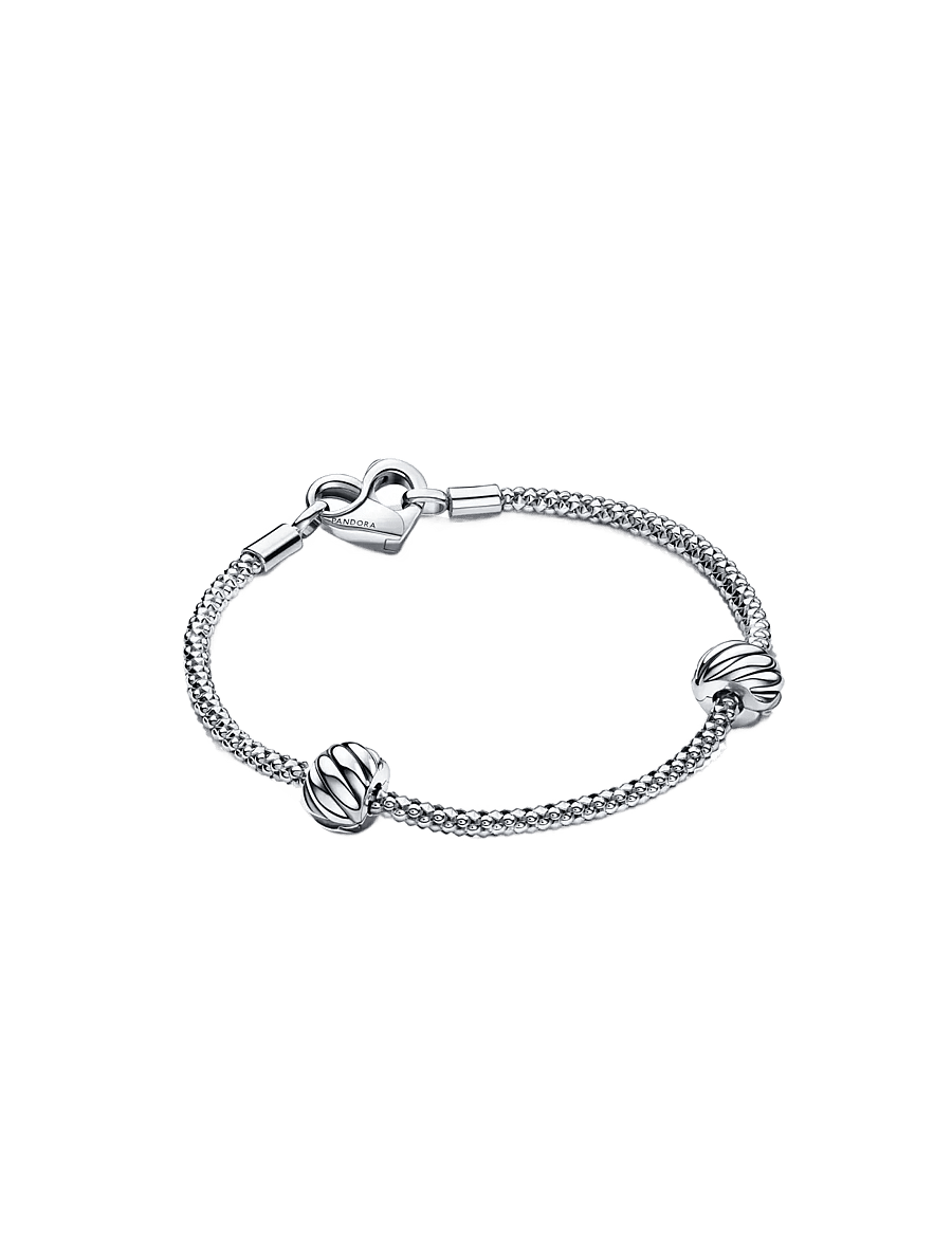 Pandora - Studded Chain Bracelet - kettenarmbänder - no color - 3