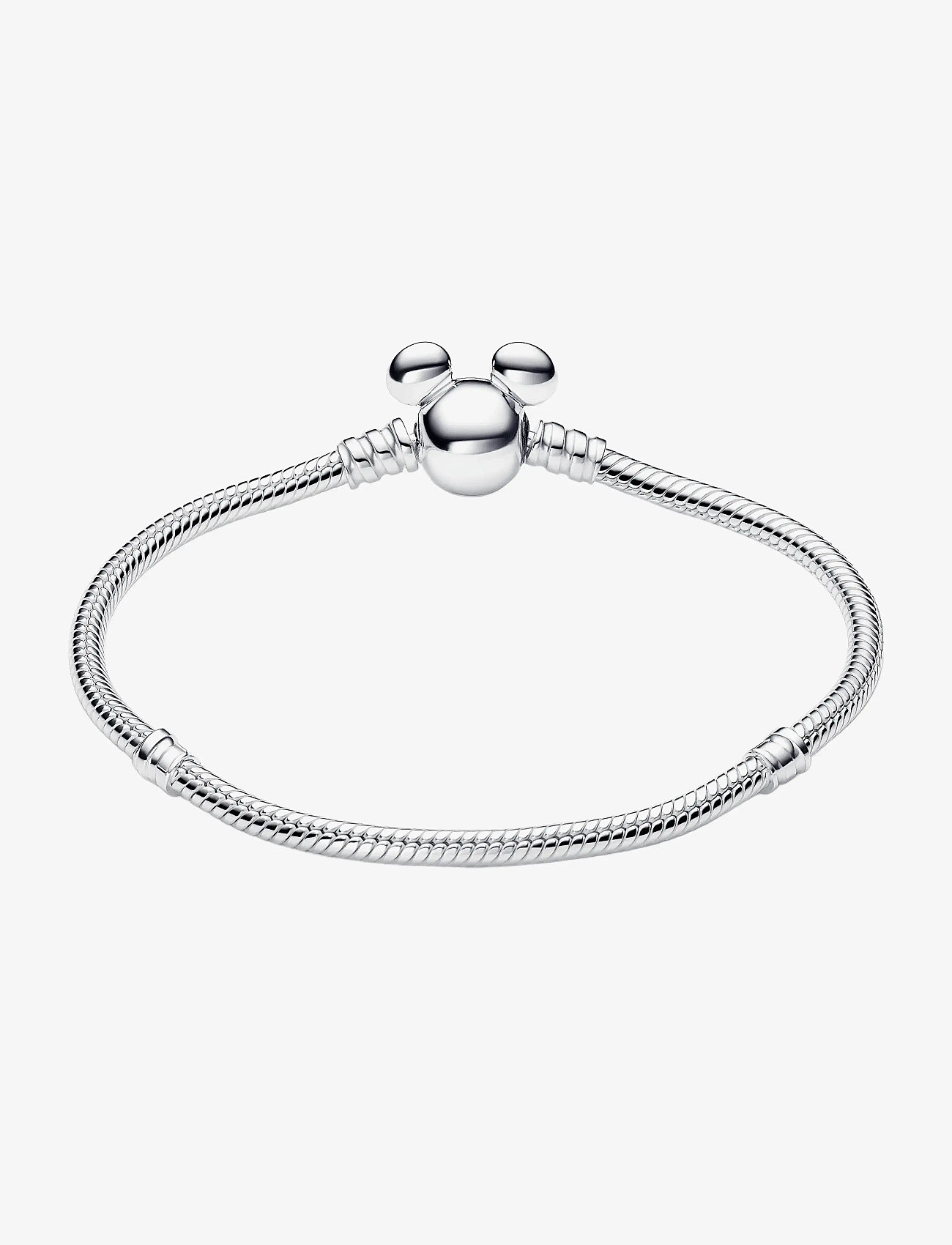 Pandora - Disney snake chain sterling silver bracelet with Mickey Mouse clasp - kedjearmband - no color - 2