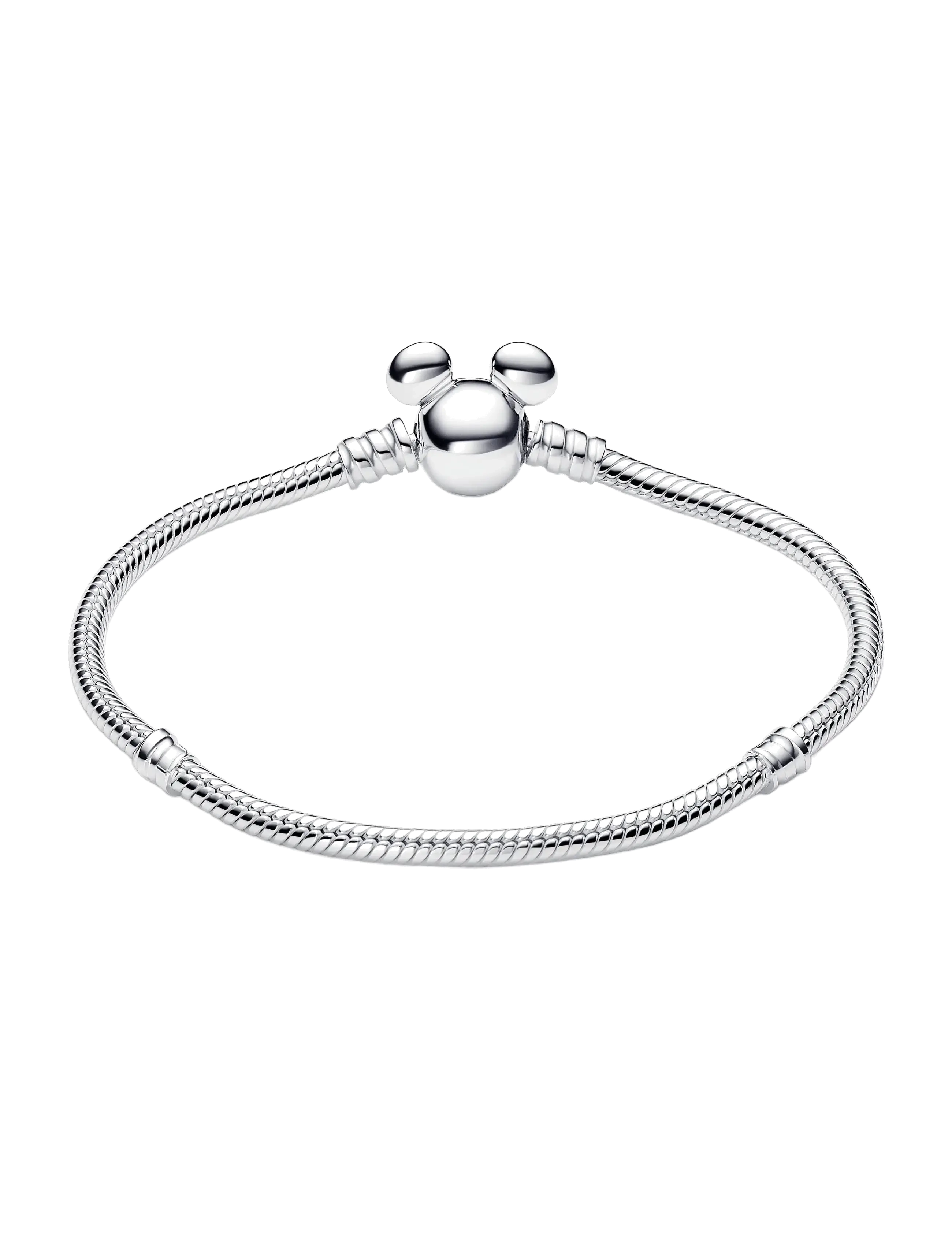 Pandora - Mickey Mouse Clasp Snake Chain Bracelet - ketjurannekorut - no color - 2