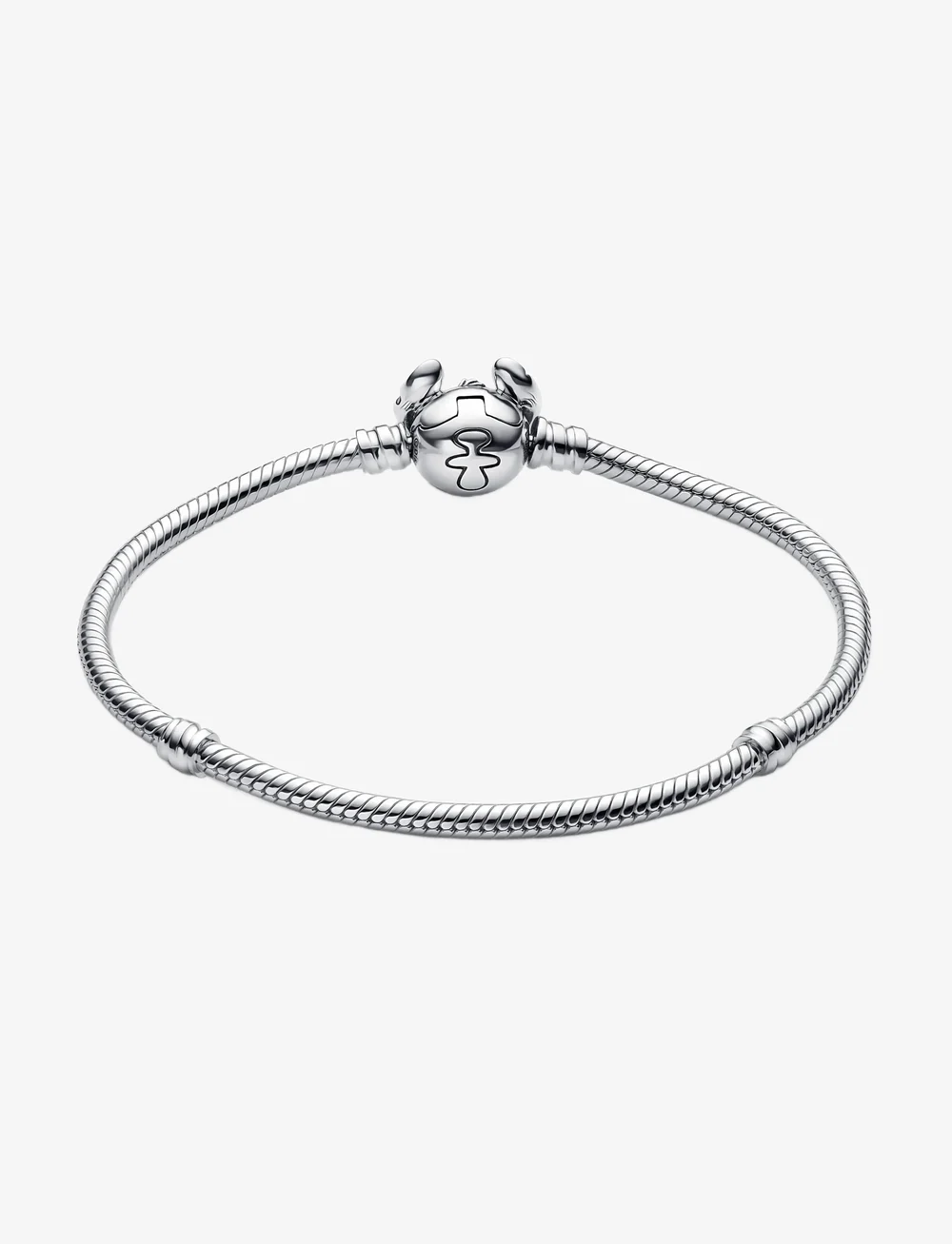 Pandora - Disney Stitch snake chain sterling silver bracelet with purple, black and blue enamel - käeketid - purple - 2