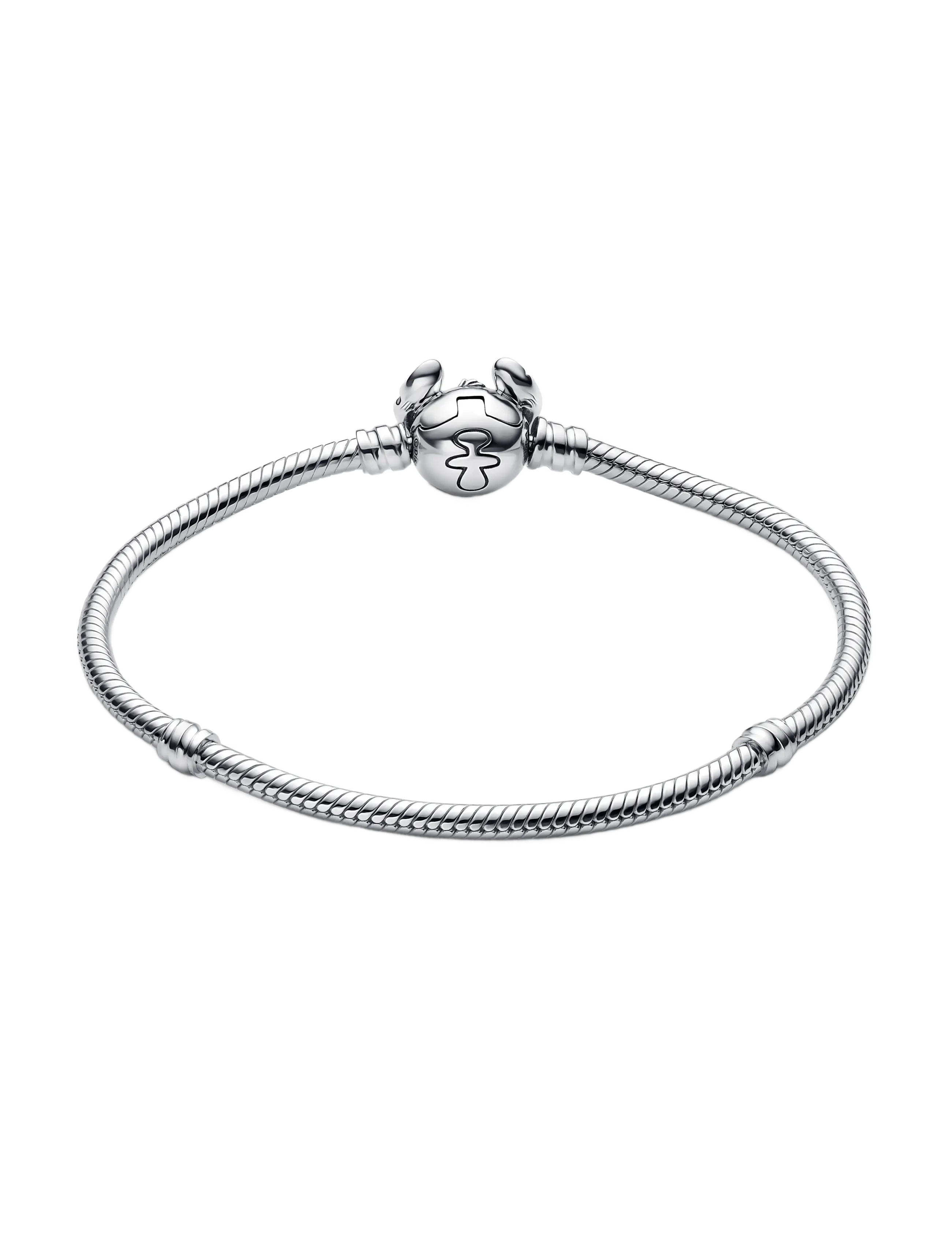 Pandora - Disney Stitch snake chain sterling silver bracelet with purple, black and blue enamel - bracelets chaîne - purple - 2