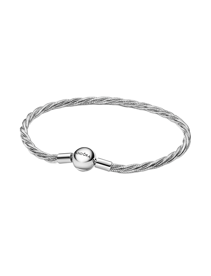 Pandora - Twisted snake chain sterling silver bracelet - käeketid - no color - 1
