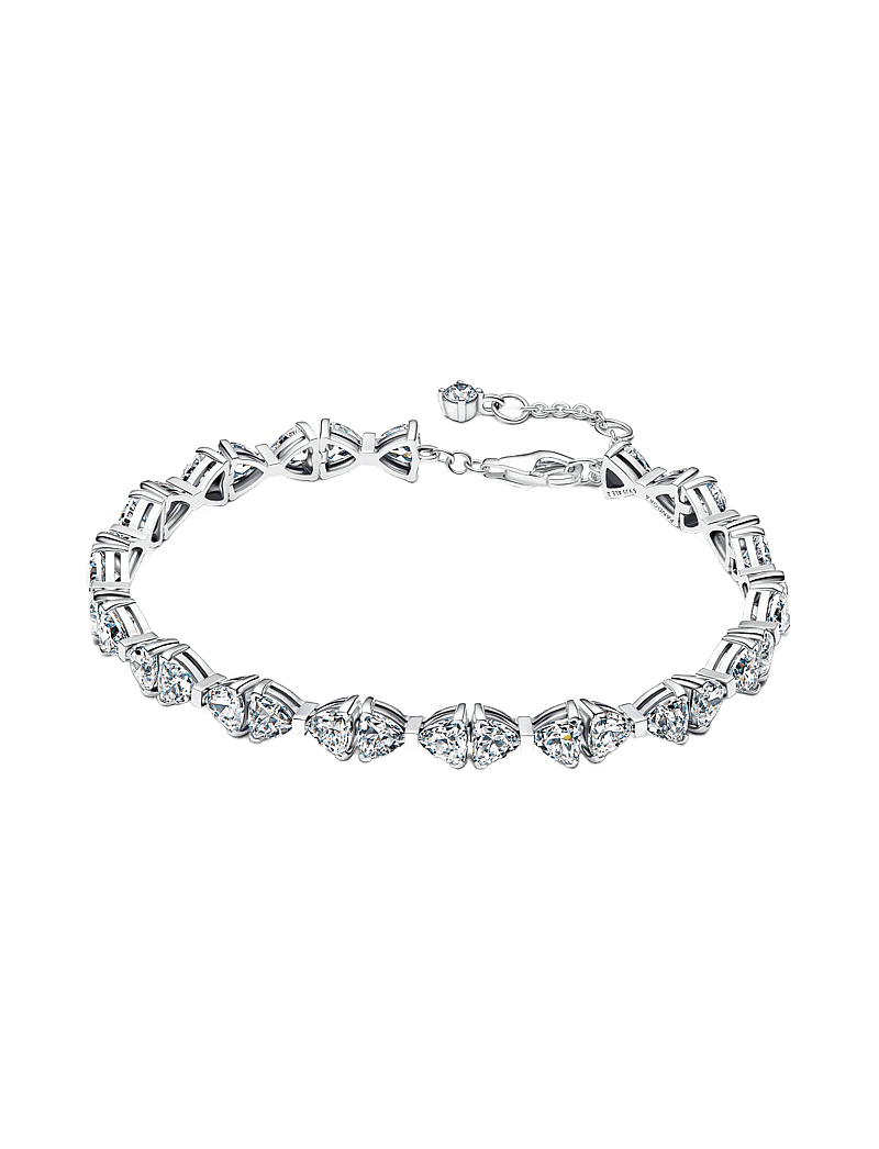 Pandora - Bow sterling silver bracelet with clear cubic zirconia - kedjearmband - clear - 0