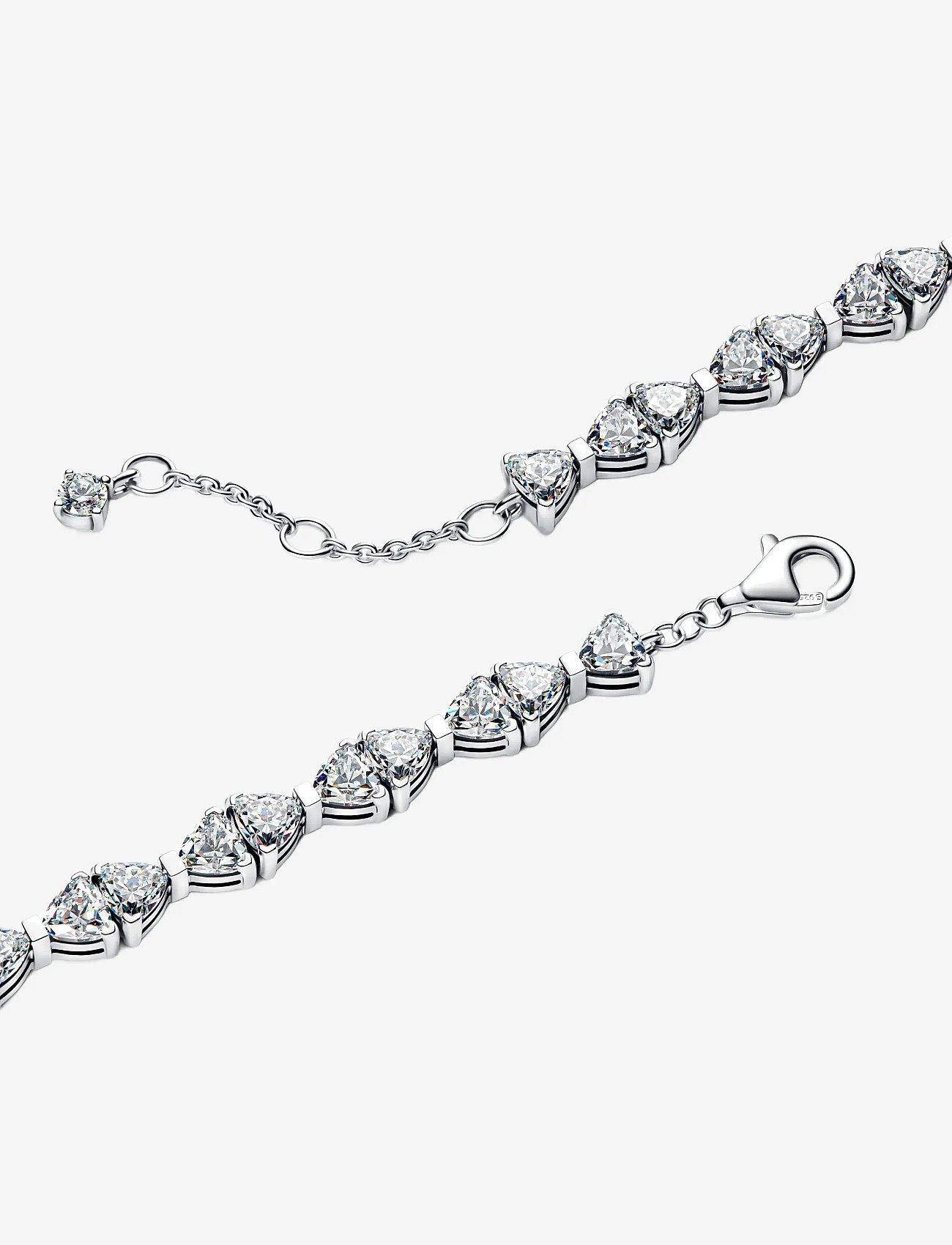 Pandora Bow Sterling Silver Bracelet With Clear Cubic Zirconia ...