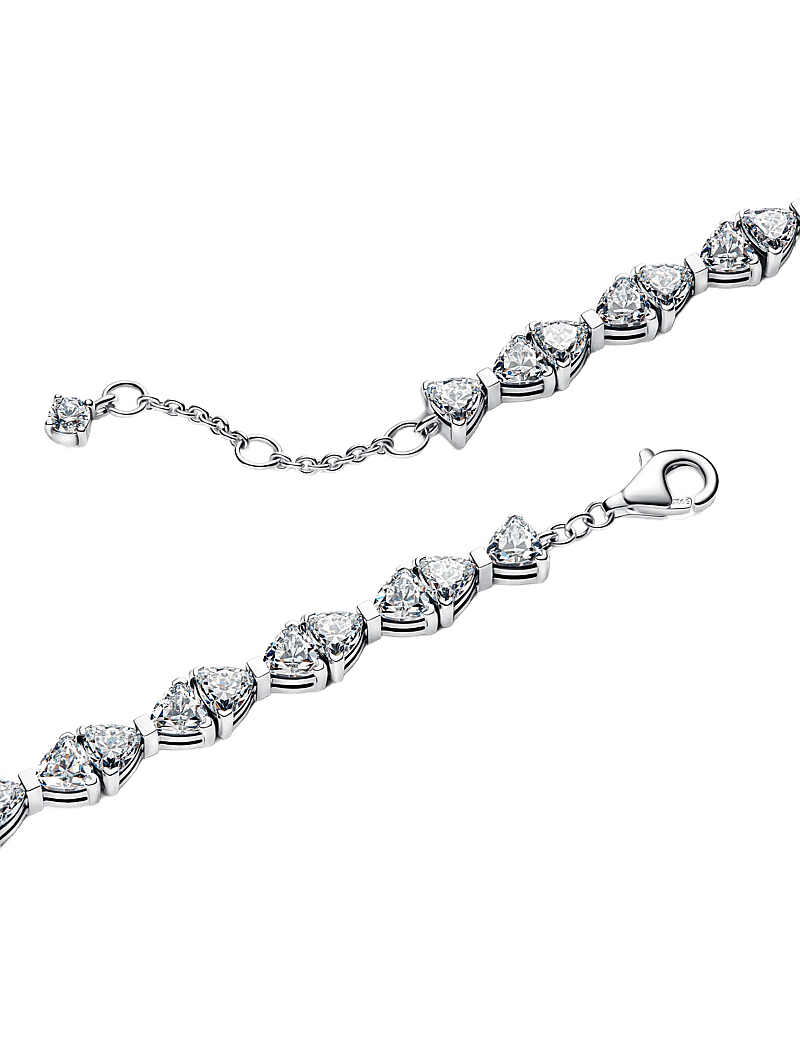 Pandora - Bow sterling silver bracelet with clear cubic zirconia - kedjearmband - clear - 1