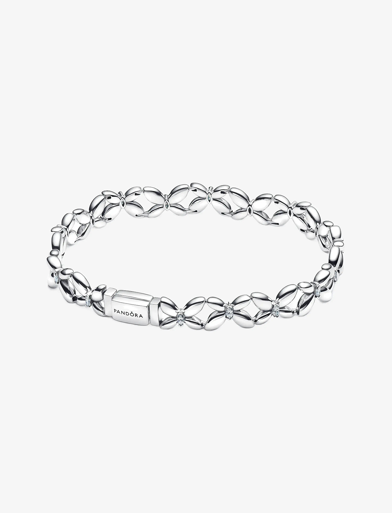 Pandora - Butterfly Link Bracelet - chain bracelets - clear - 1