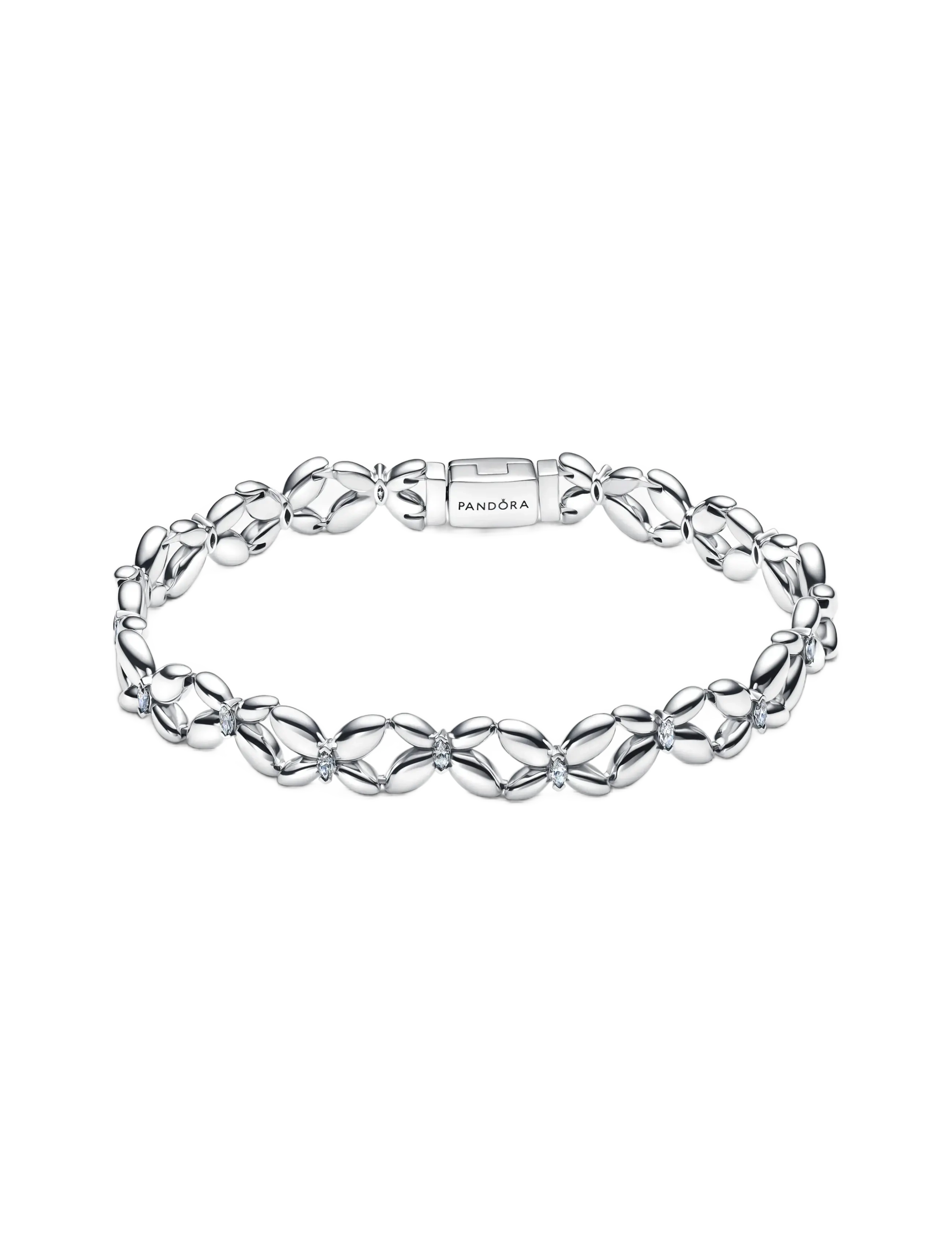 Pandora - Butterfly Link Bracelet - kedjearmband - clear - 2