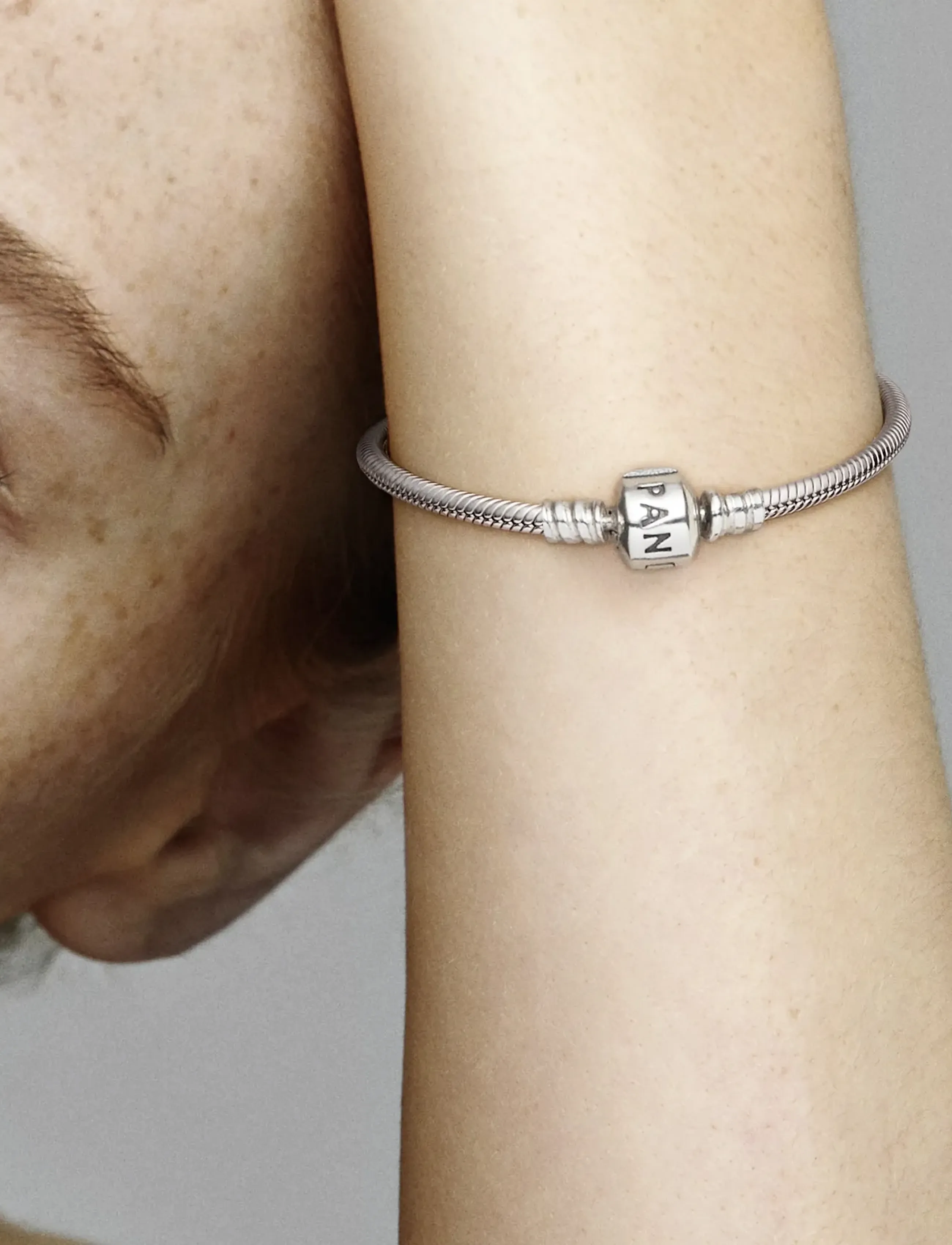Pandora - Snake chain sterling silver bracelet - no color - 0