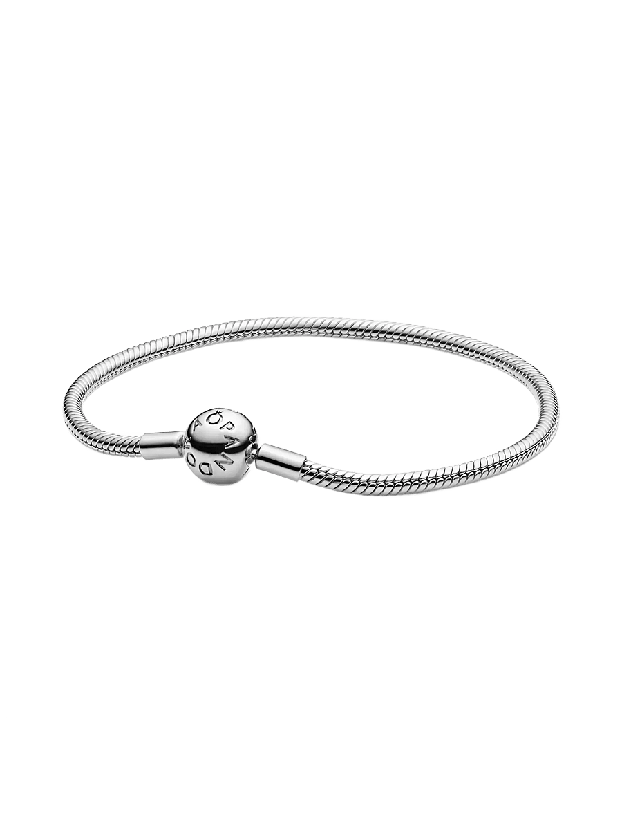 Pandora - Snake chain sterling silver bracelet - no color - 1