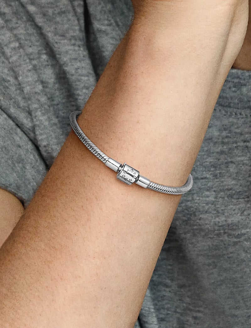 Pandora - Snake chain sterling silver bracelet - kedjearmband - no color - 0