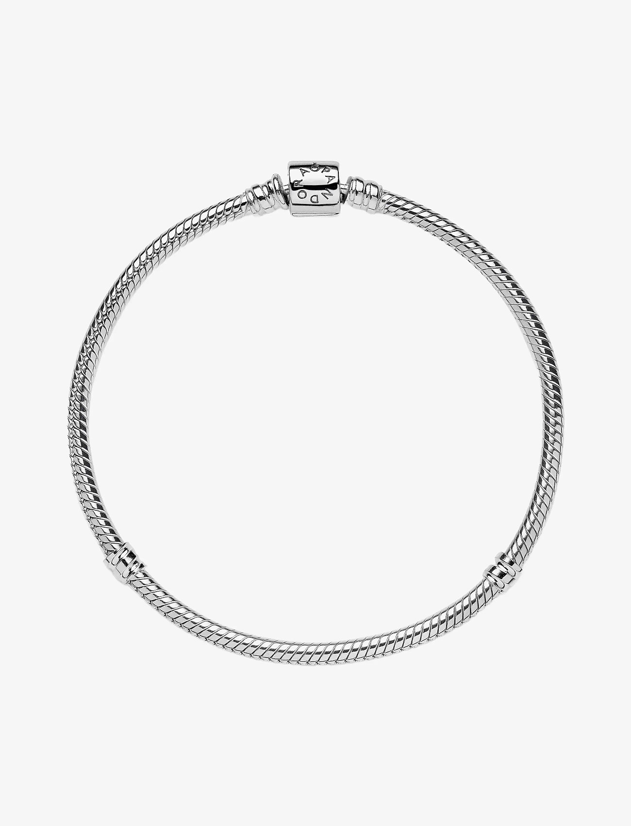 Pandora - Snake chain sterling silver bracelet - chain bracelets - no color - 3