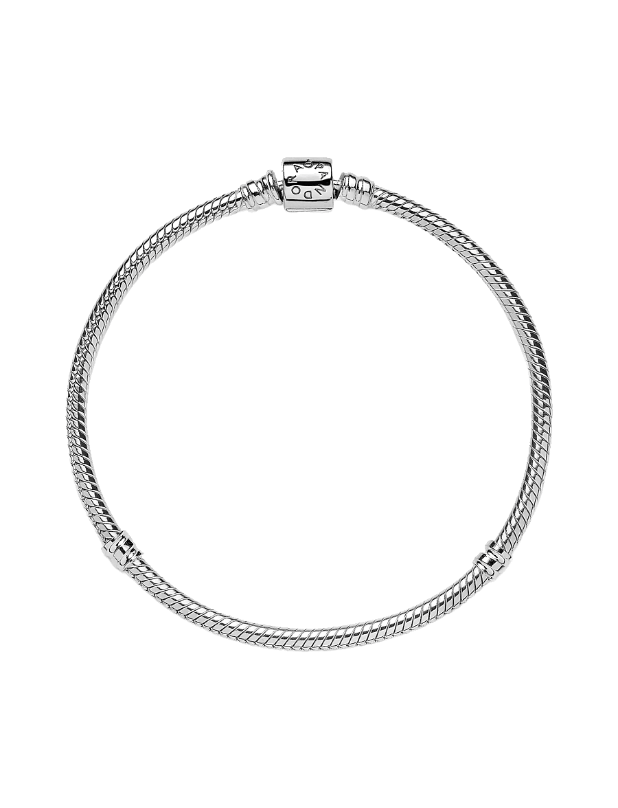 Pandora - Snake chain sterling silver bracelet - kettenarmbänder - no color - 3
