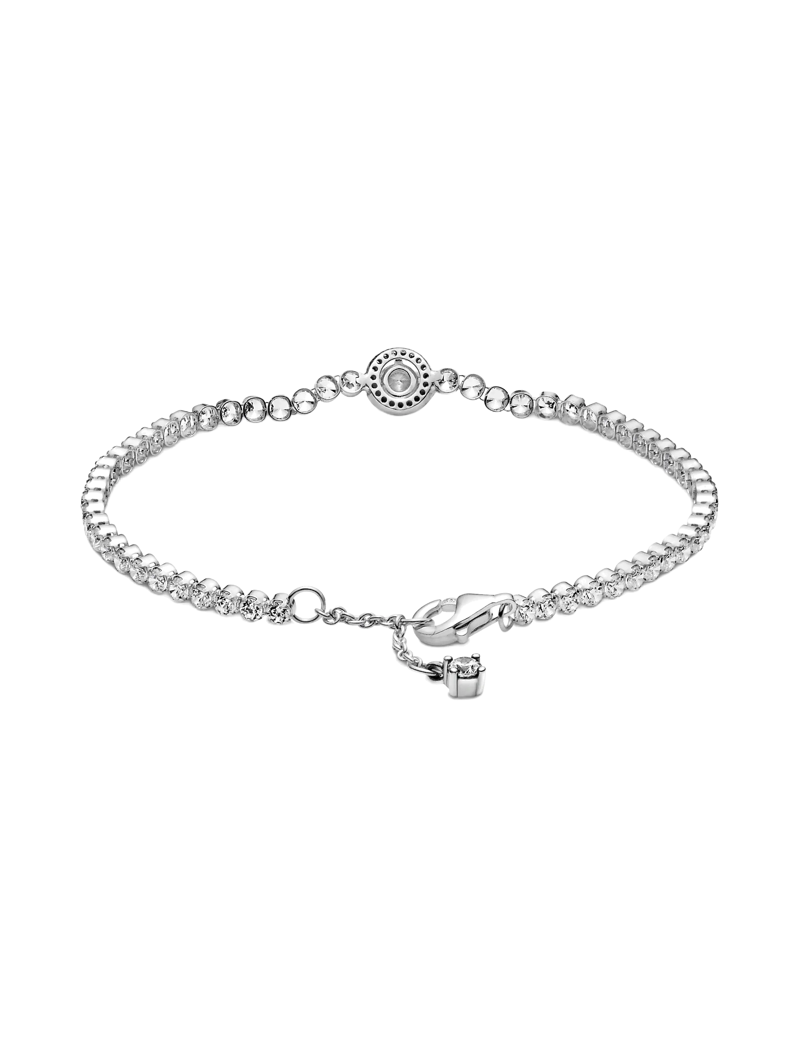 Pandora - Sterling silver bracelet with clear cubic zirconia - keðjuarmbönd - clear - 2